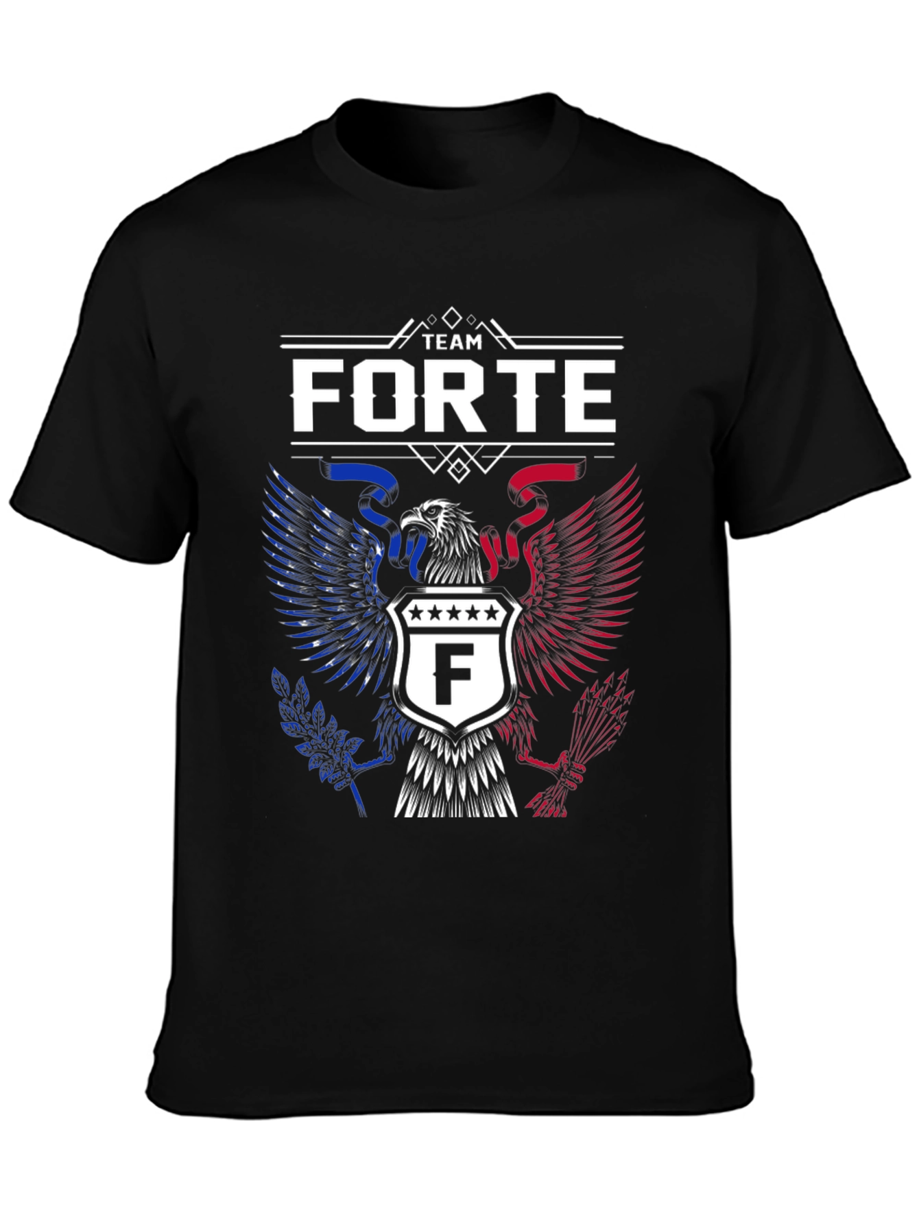Team Forte Graphic T-Shirt - Patriotic Eagle Design