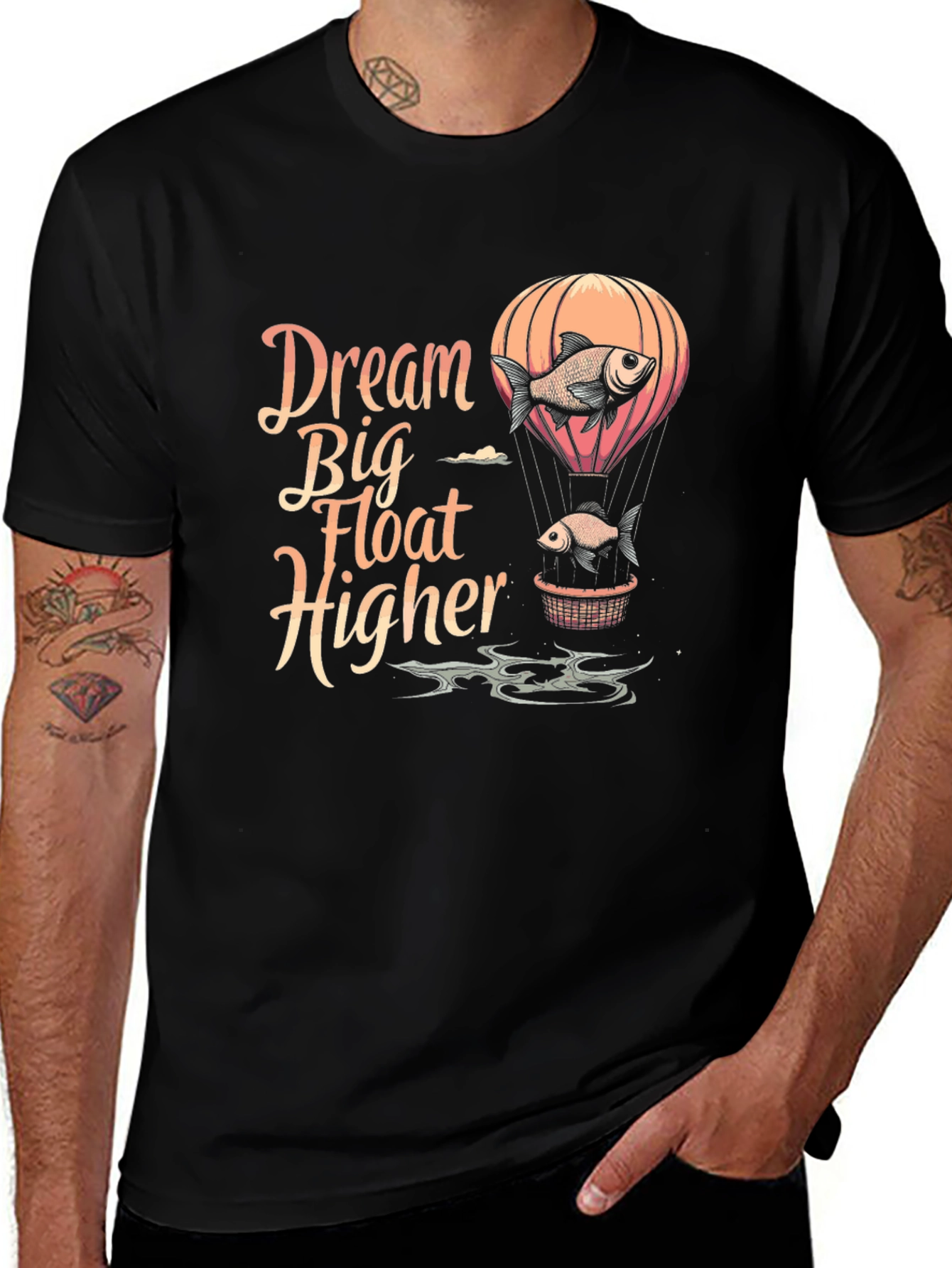 Dream Big Fish Balloon Graphic Tee
