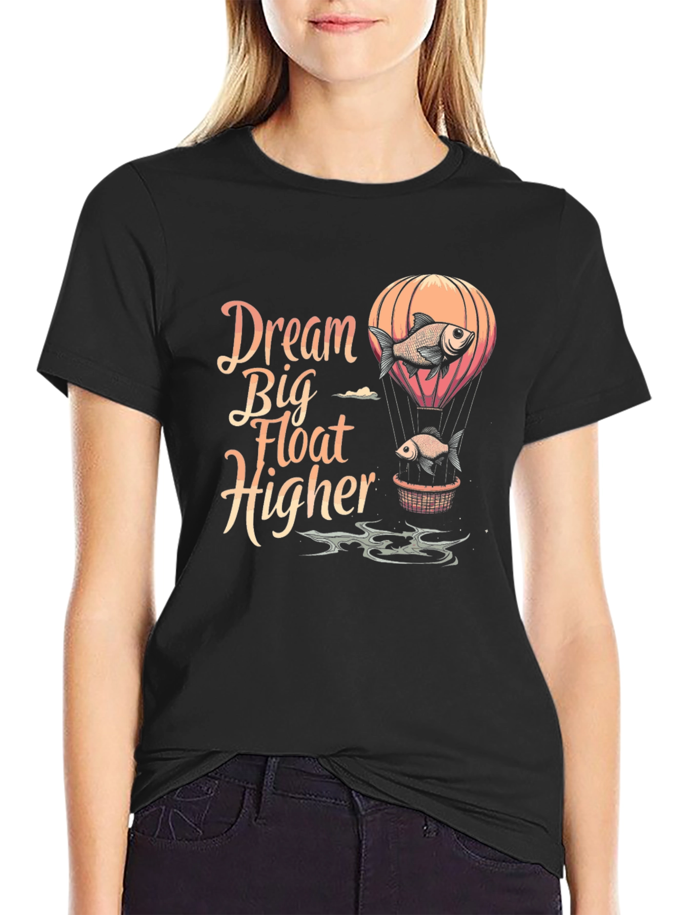 Dream Big Fish Balloon Graphic Tee