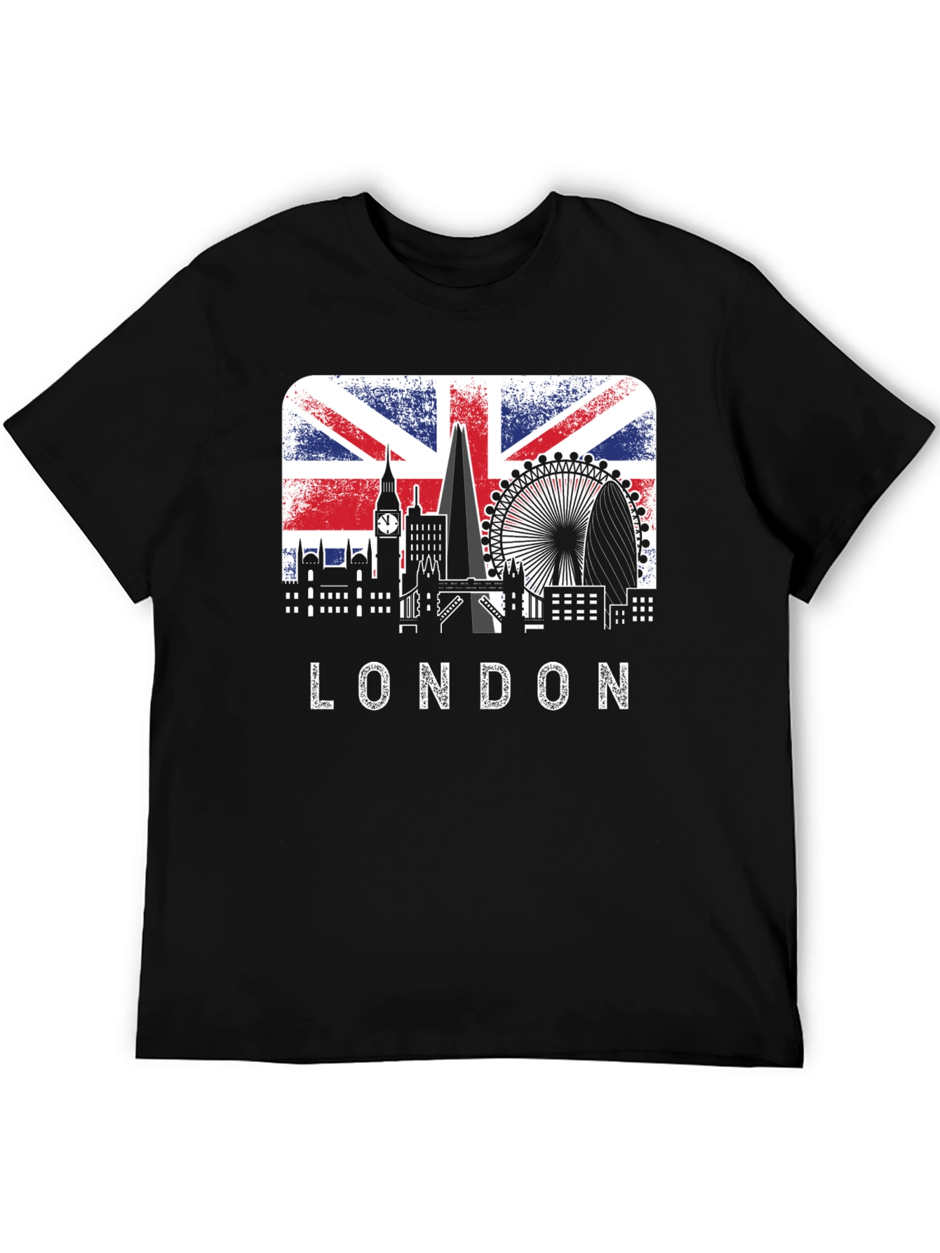 London Skyline Union Jack Graphic Tee