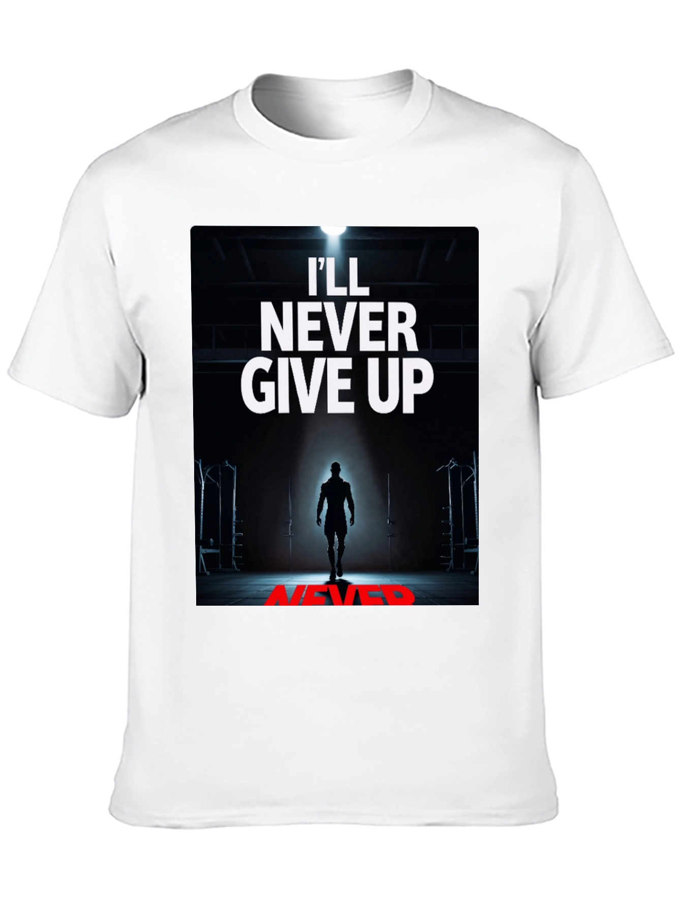 Never Give Up Graphic Tee - Motivation Shirt