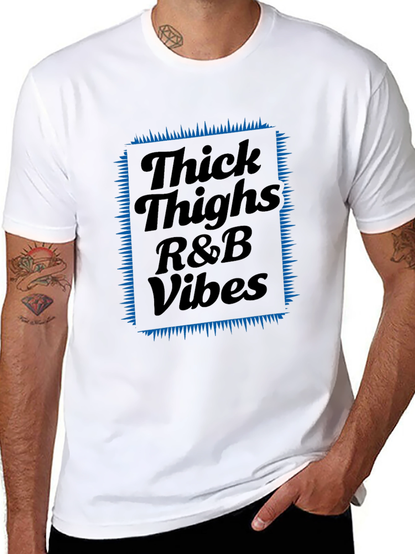 Thick Thighs R&B Vibes Graphic Tee