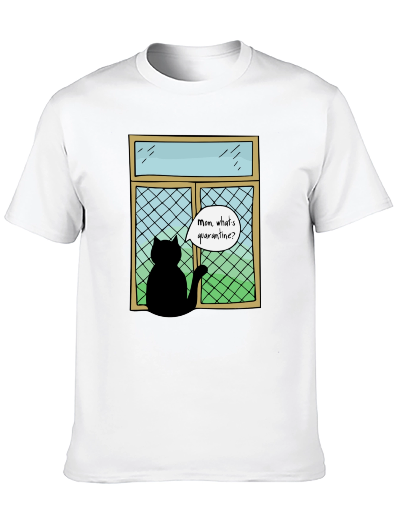 Quarantine Cat T-Shirt - Funny Cat Lover Tee