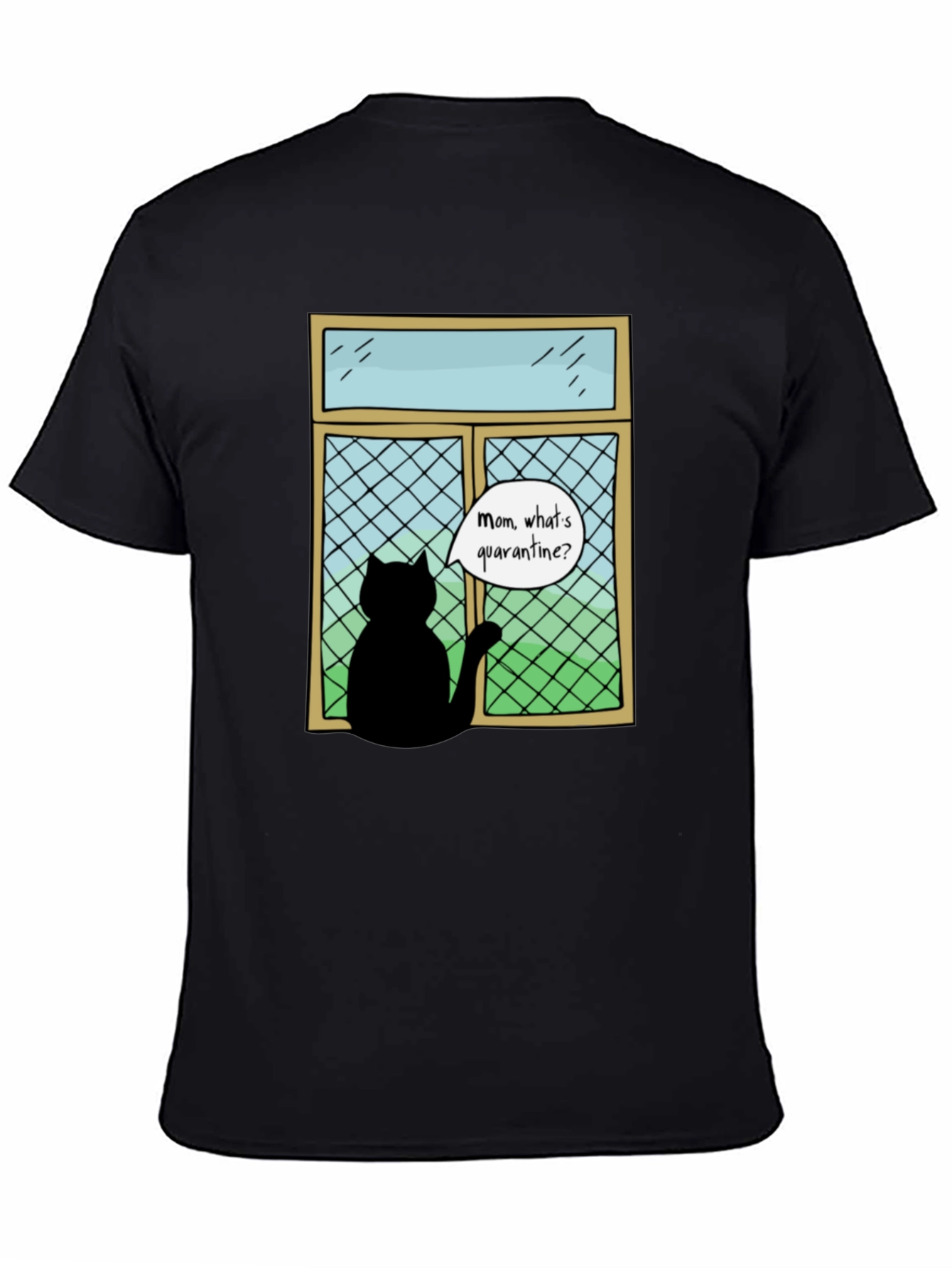 Quarantine Cat T-Shirt - Funny Cat Lover Tee