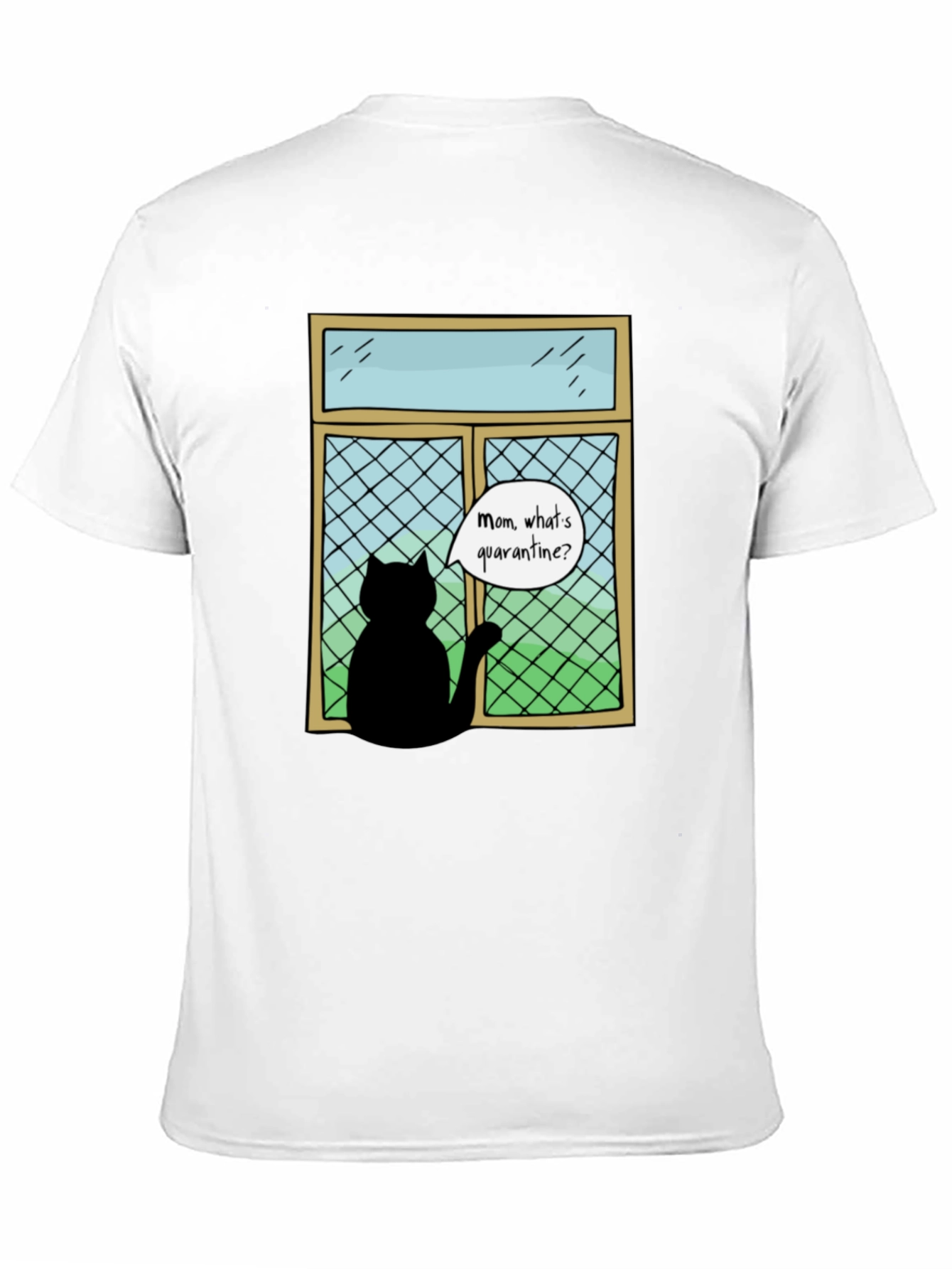 Quarantine Cat T-Shirt - Funny Cat Lover Tee