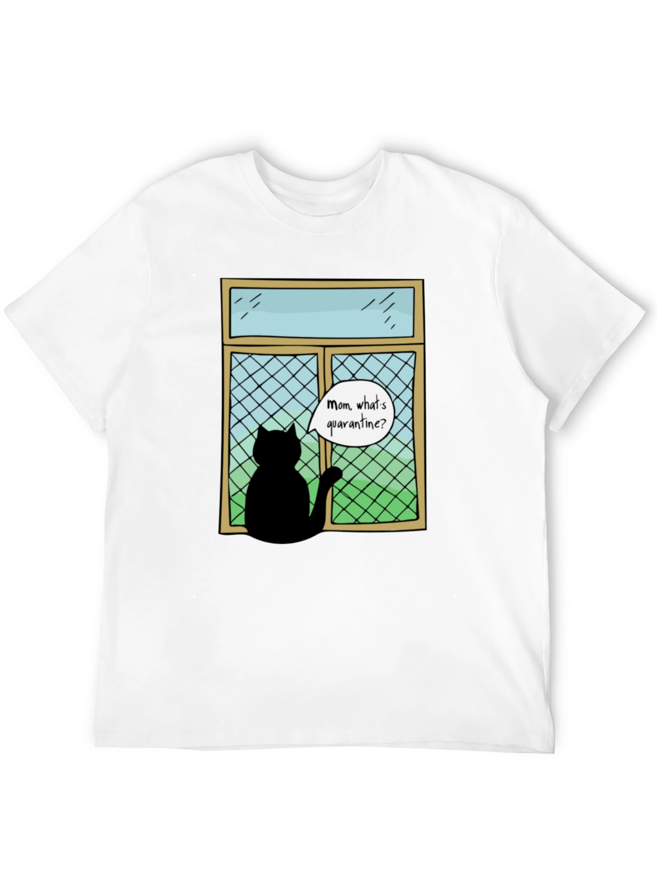 Quarantine Cat T-Shirt - Funny Cat Lover Tee