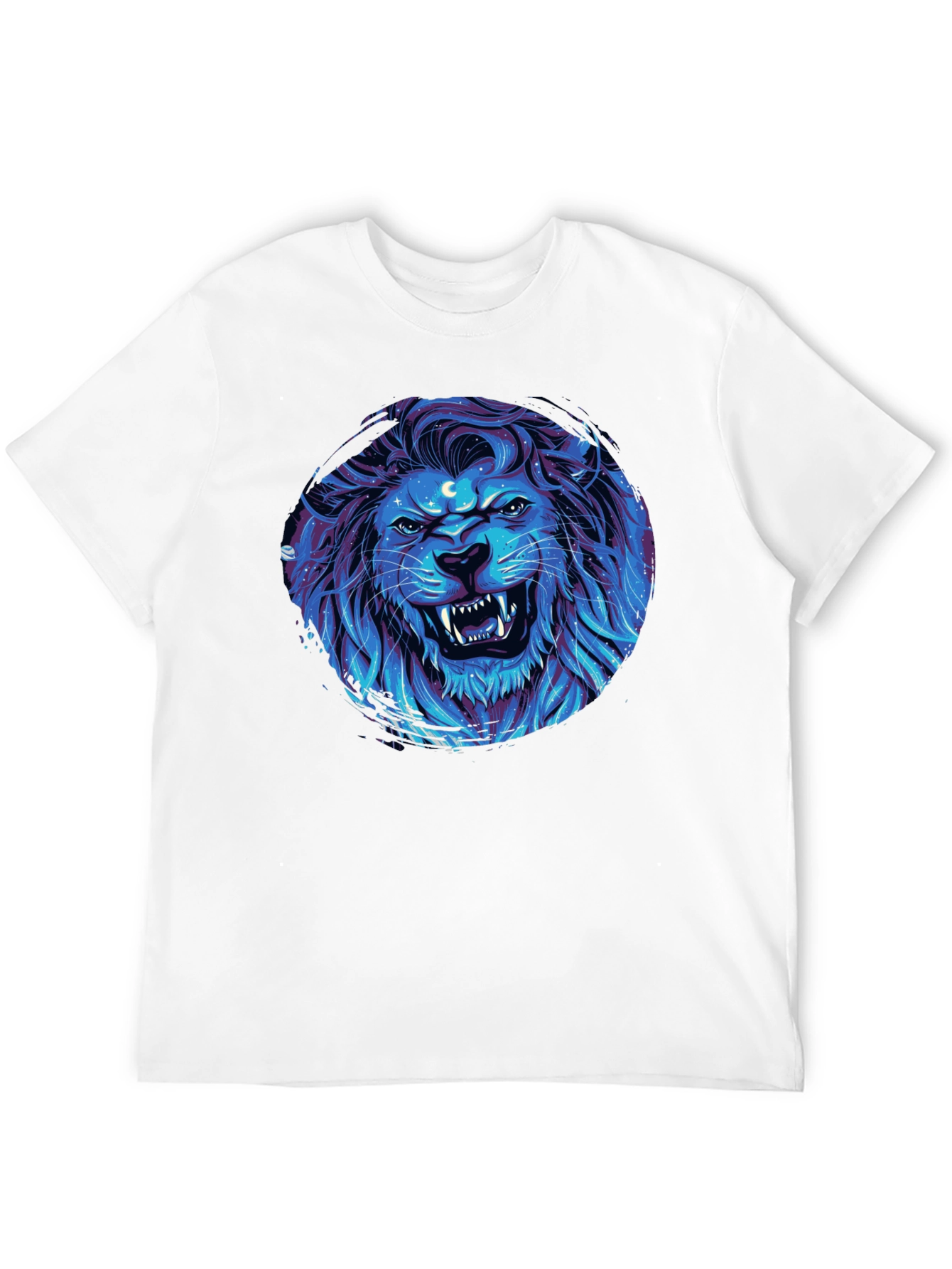 Lion Galaxy Black T-Shirt