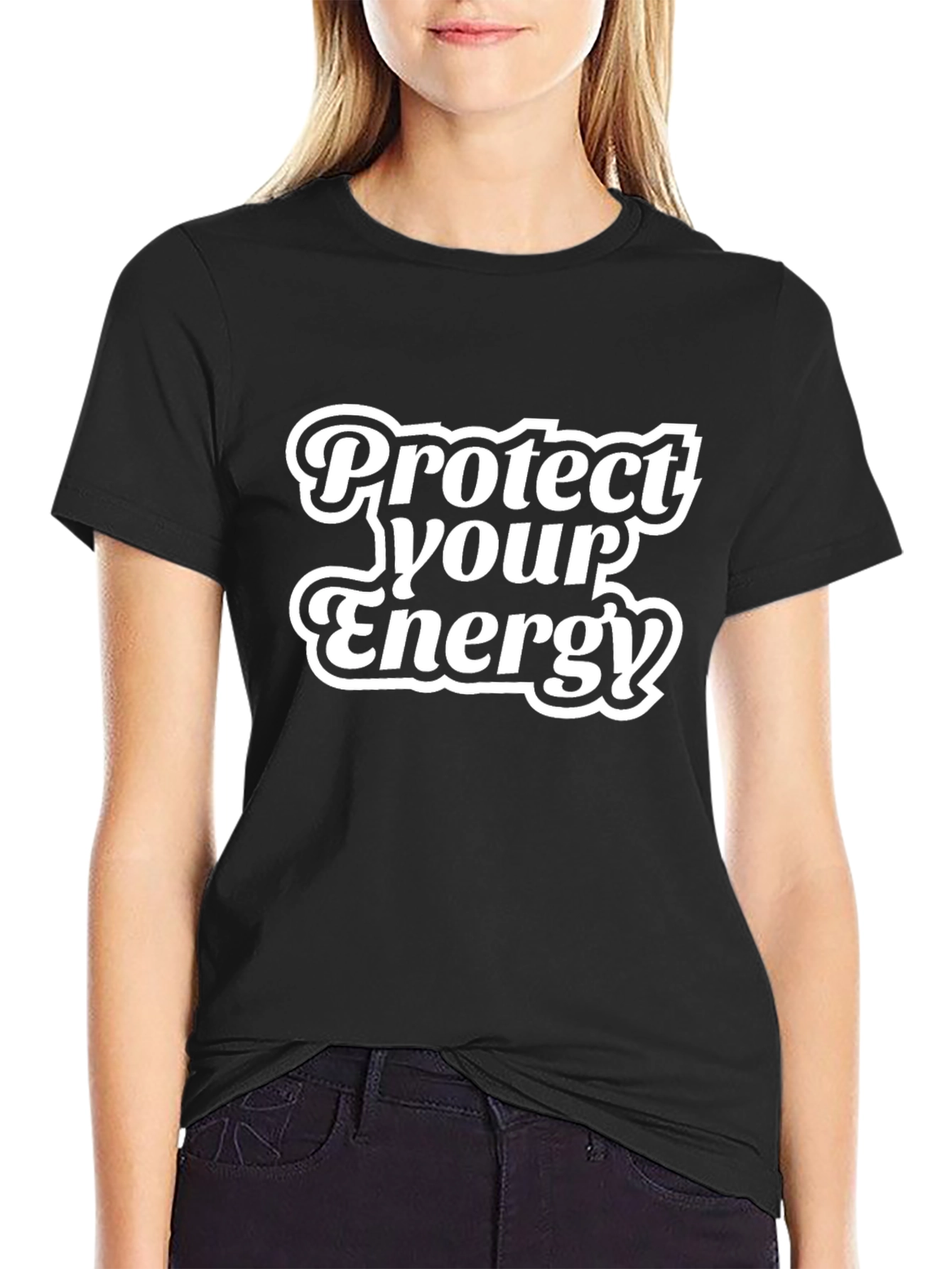 Protect Your Energy Graphic Tee - Black