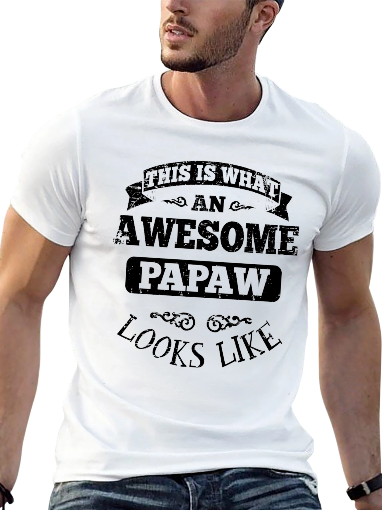 Awesome Papaw T-Shirt - Perfect Gift for Grandfathers