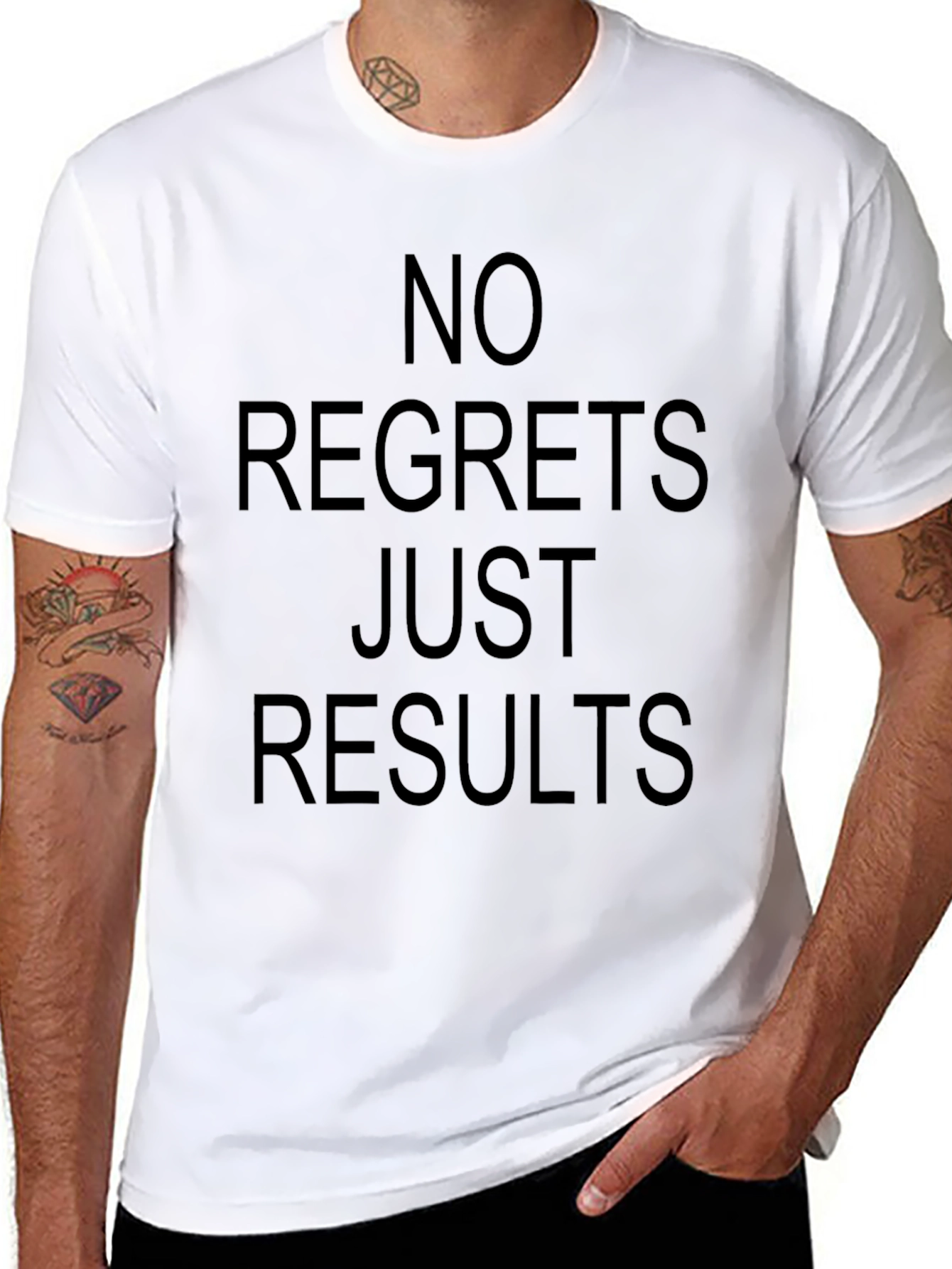 No Regrets Just Results Graphic Tee