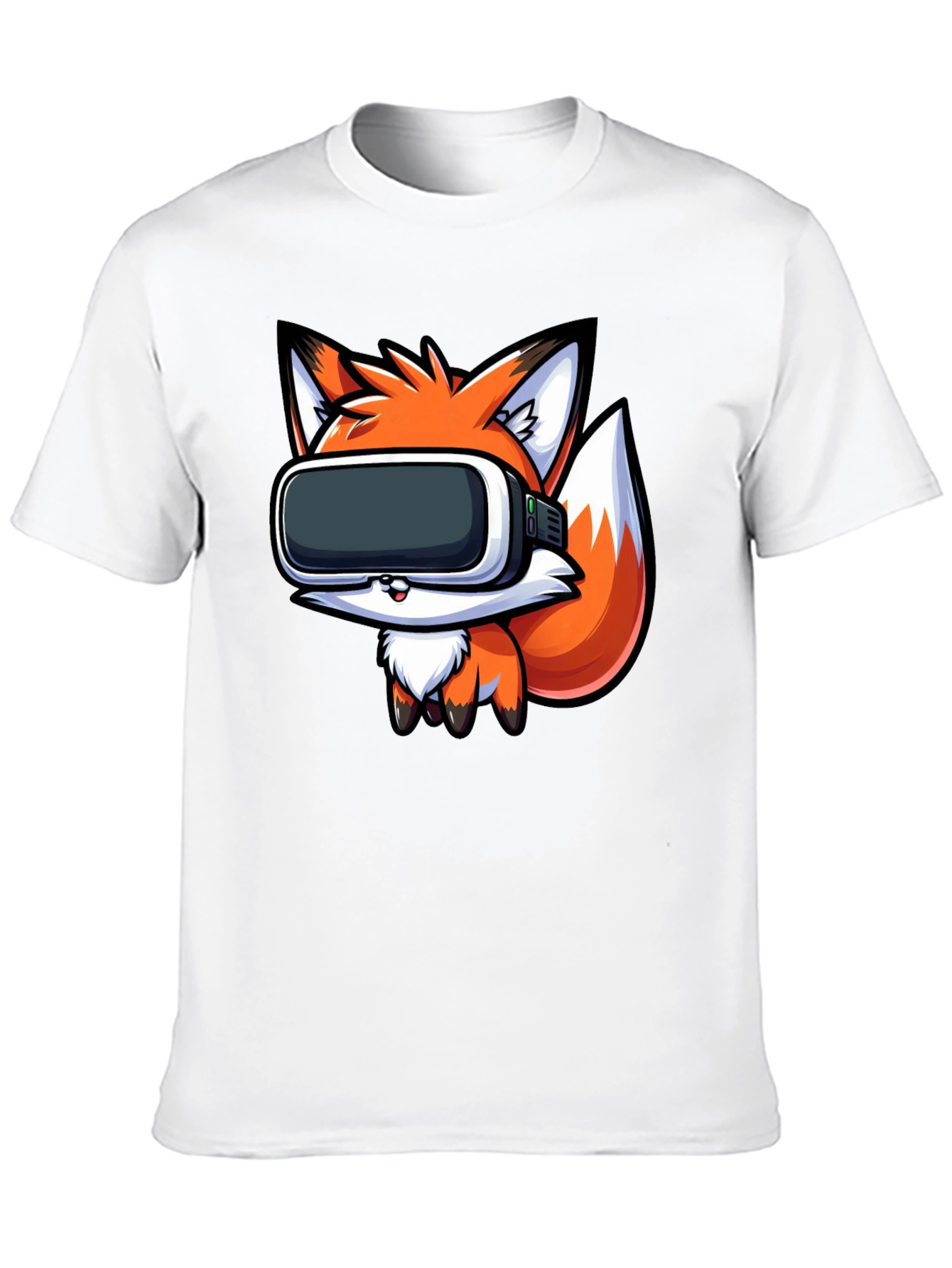 VR Fox Black T-Shirt - Gamer Style