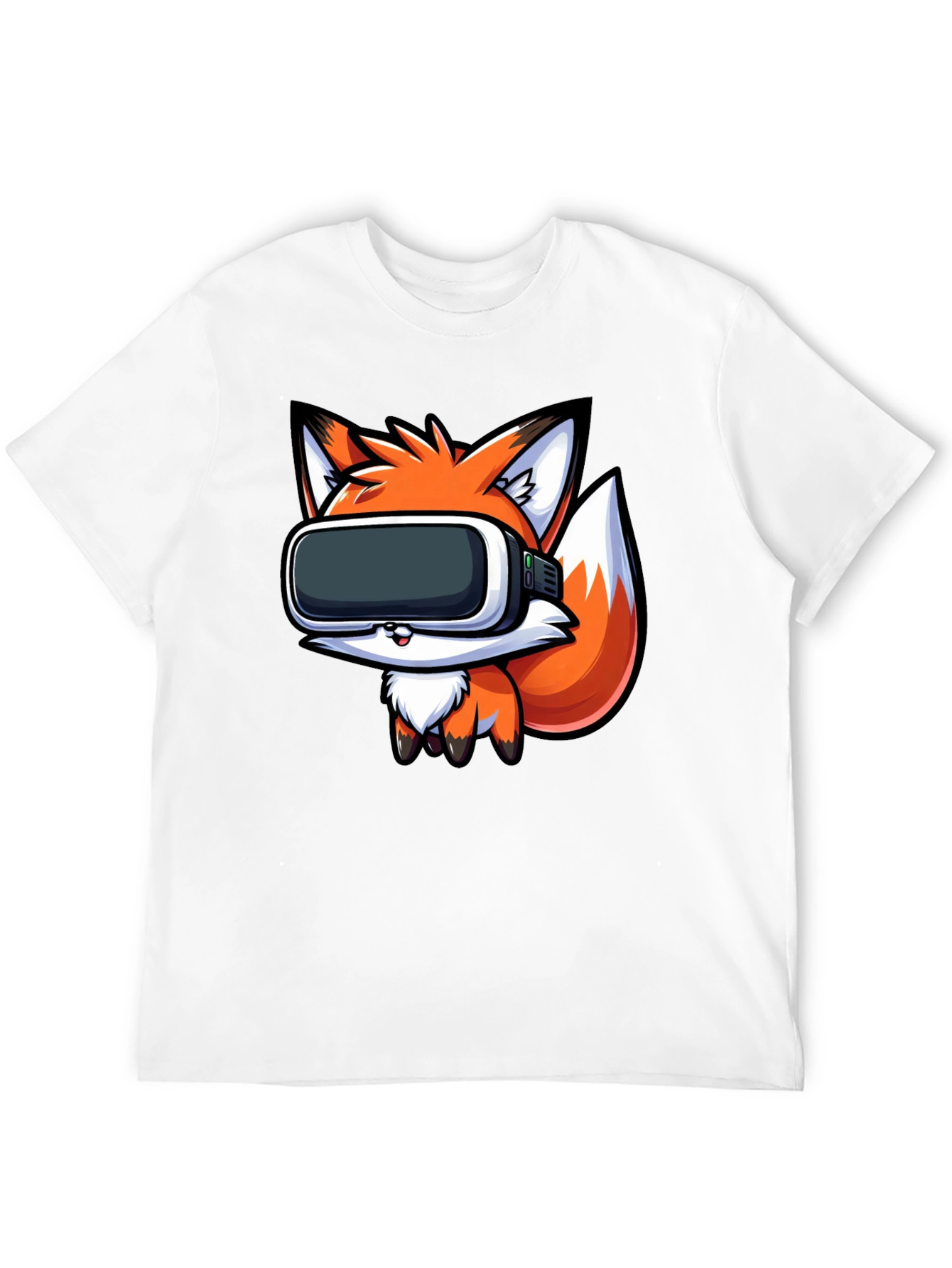VR Fox Black T-Shirt - Gamer Style