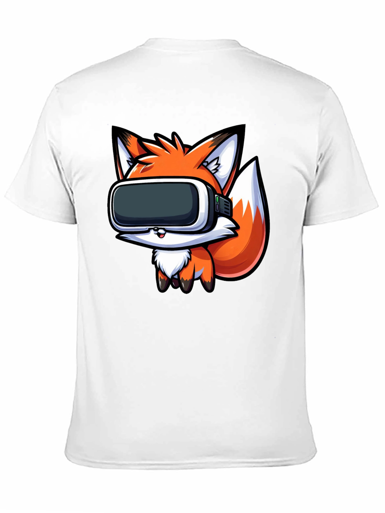 VR Fox Black T-Shirt - Gamer Style