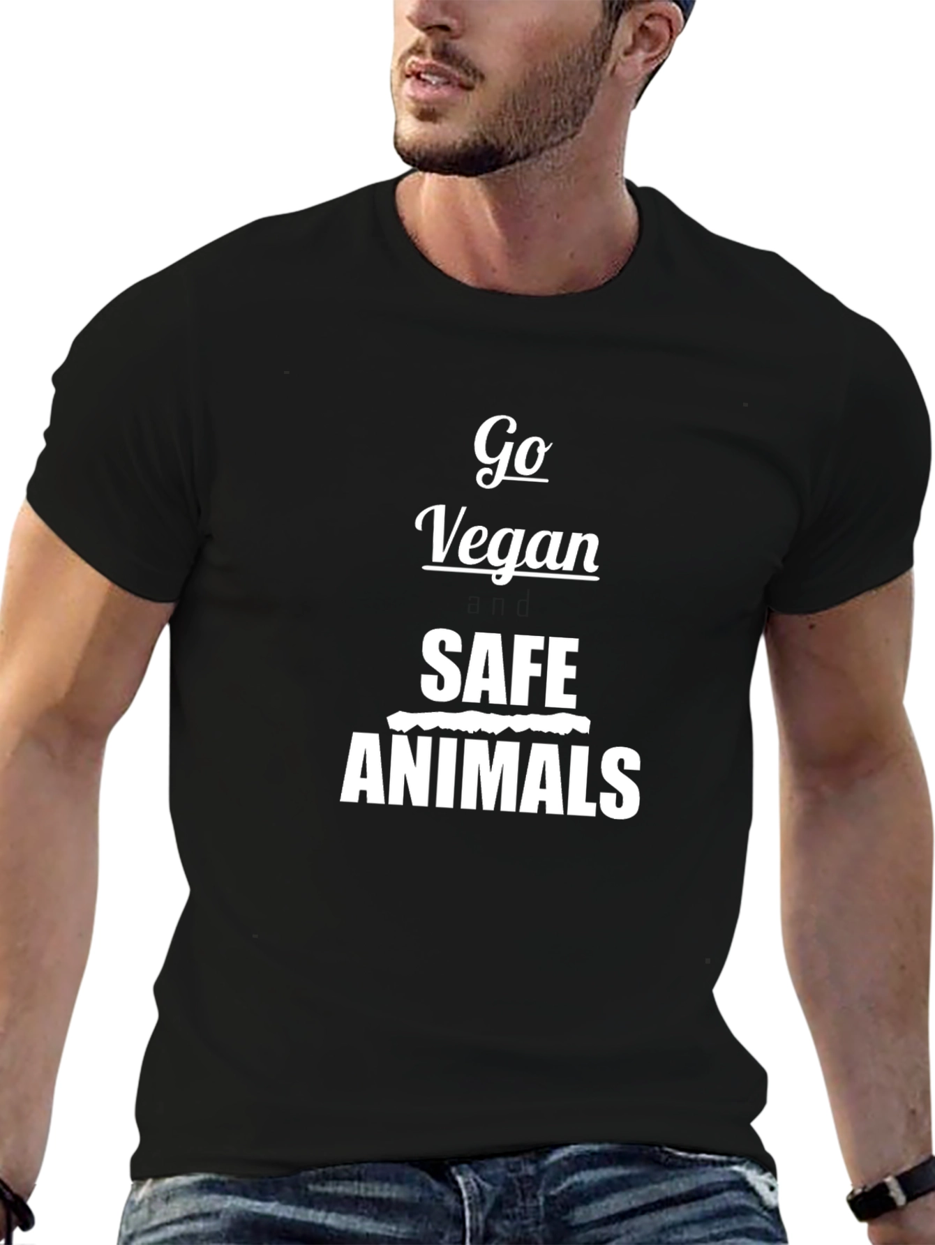Go Vegan Save Animals Graphic Tee - Unisex T-Shirt