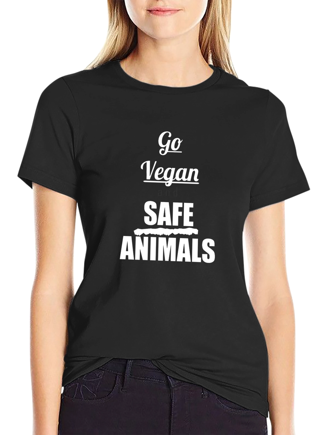 Go Vegan Save Animals Graphic Tee - Unisex T-Shirt