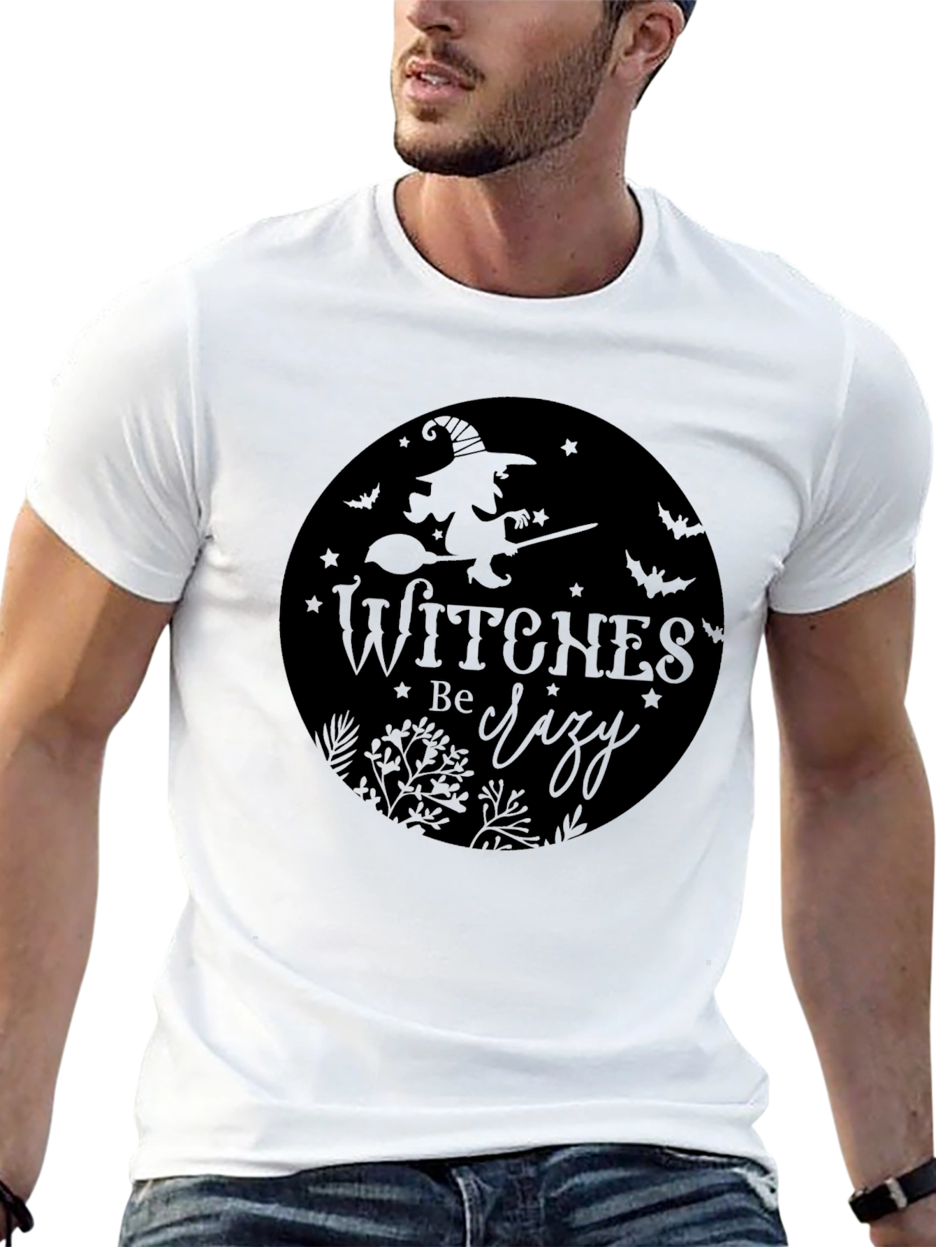 Witches Be Crazy Black Graphic Tee