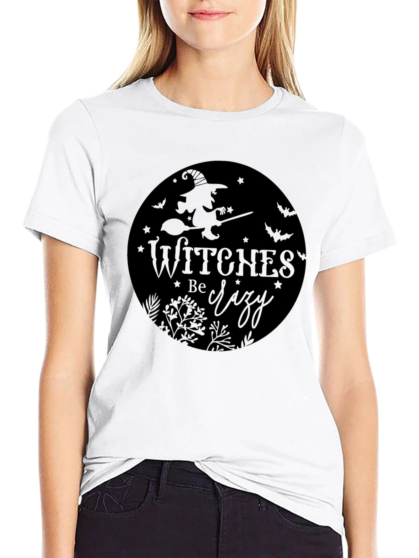Witches Be Crazy Black Graphic Tee