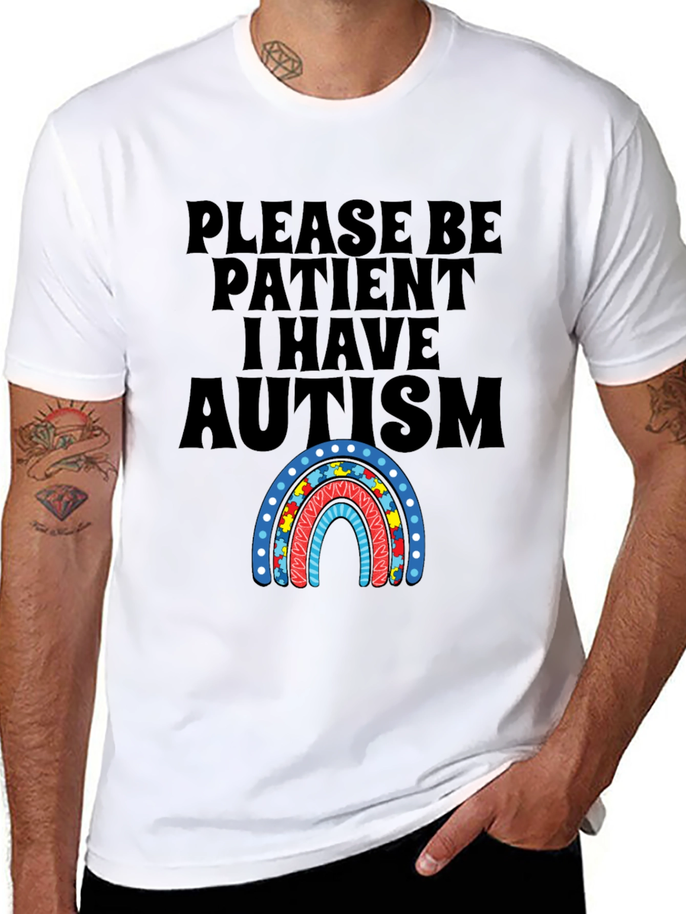 Autism Awareness Graphic T-Shirt - Please Be Patient