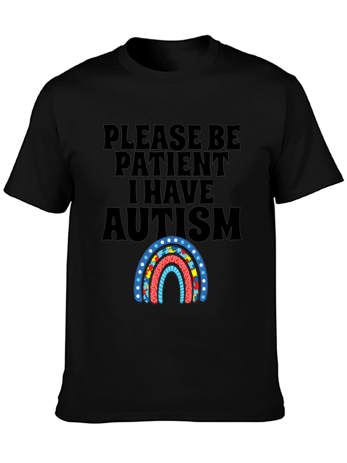 Autism Awareness Graphic T-Shirt - Please Be Patient