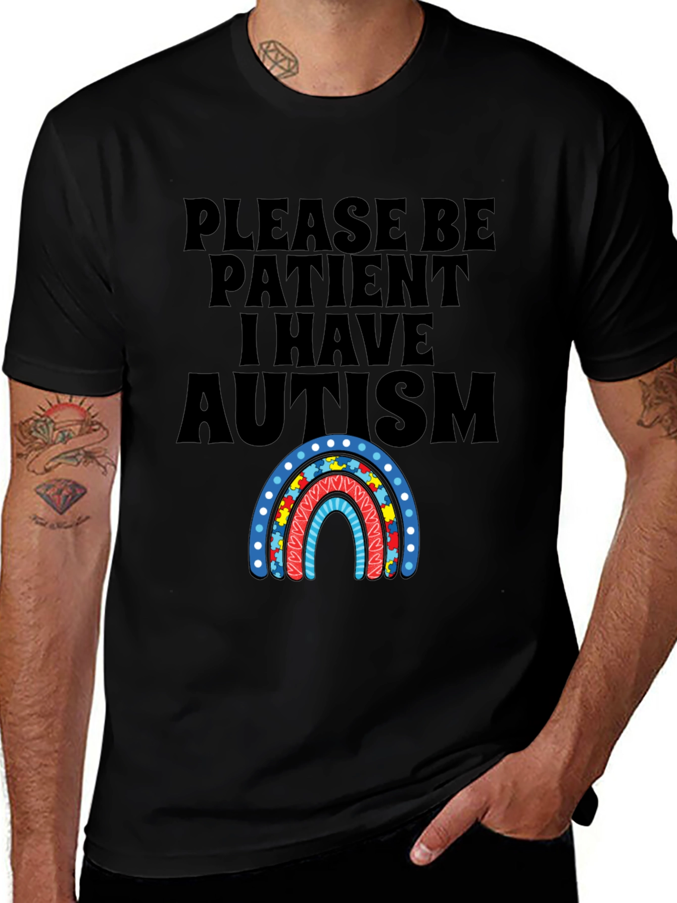 Autism Awareness Graphic T-Shirt - Please Be Patient