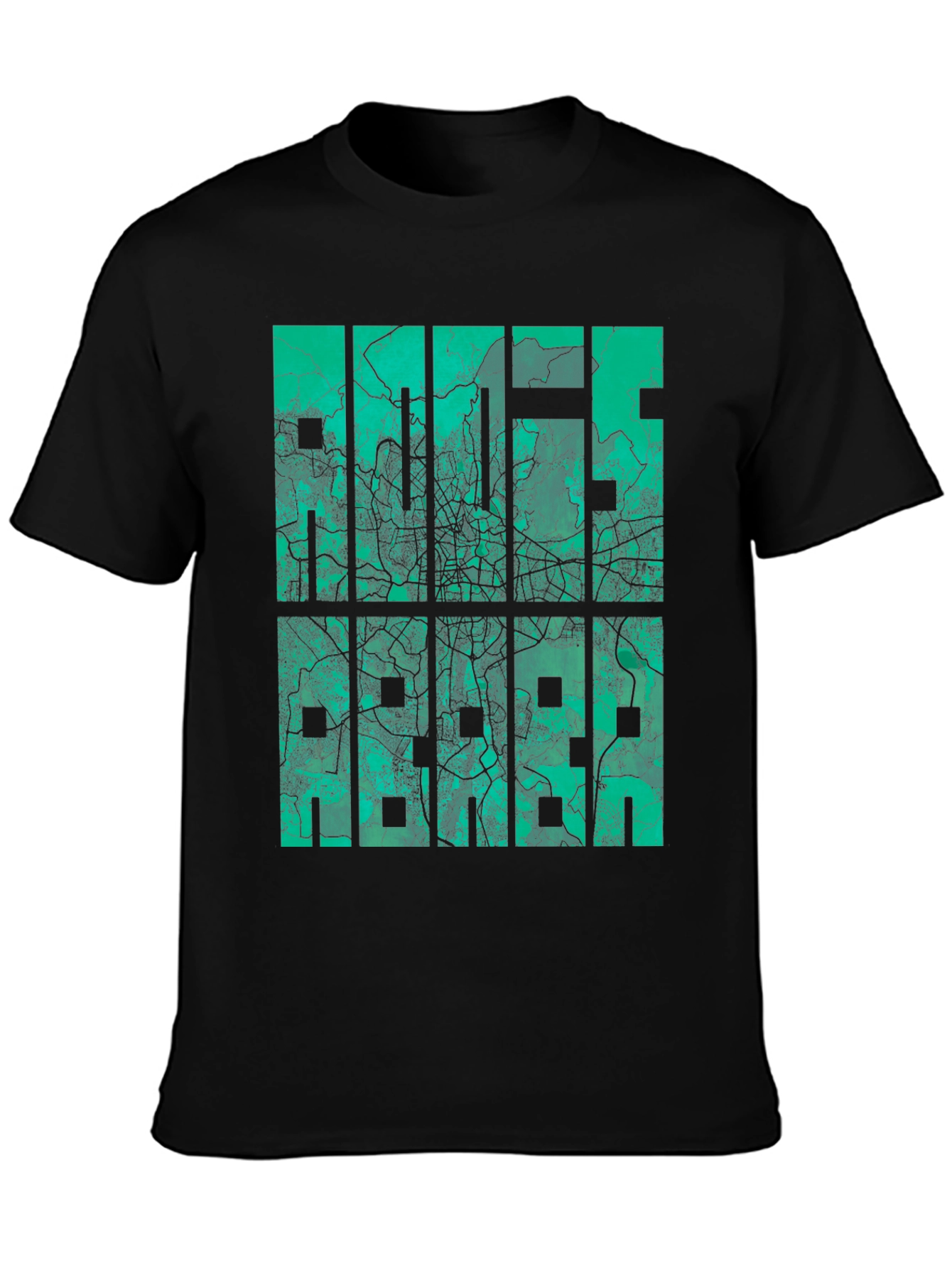 Urban Map Graphic Tee - Cityscape T-Shirt
