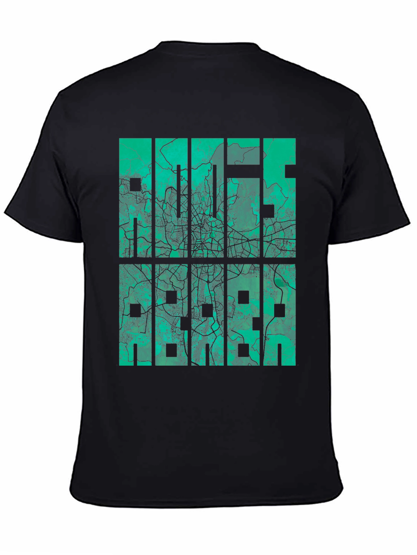 Urban Map Graphic Tee - Cityscape T-Shirt
