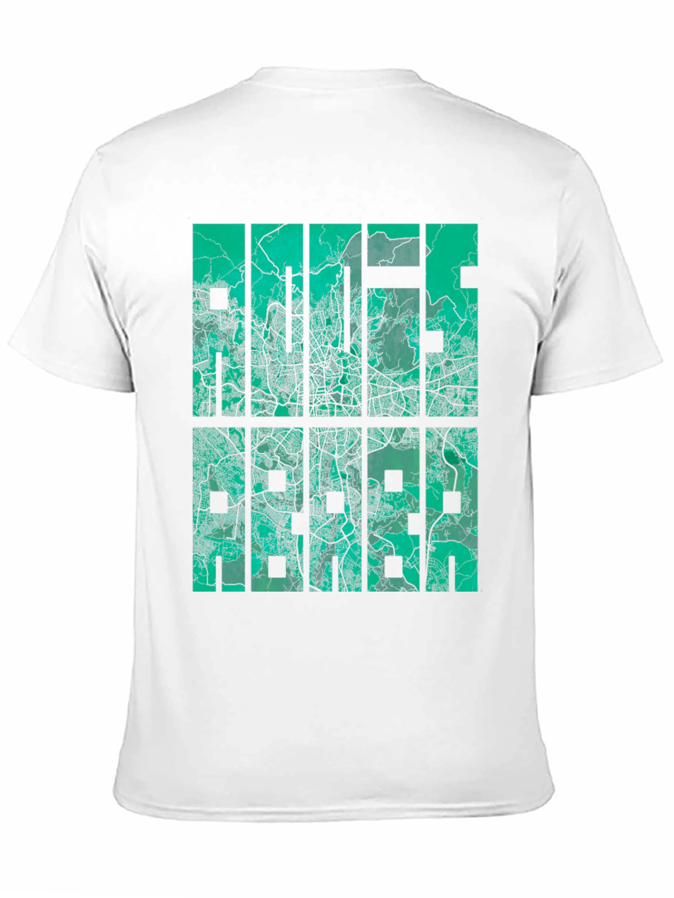 Urban Map Graphic Tee - Cityscape T-Shirt