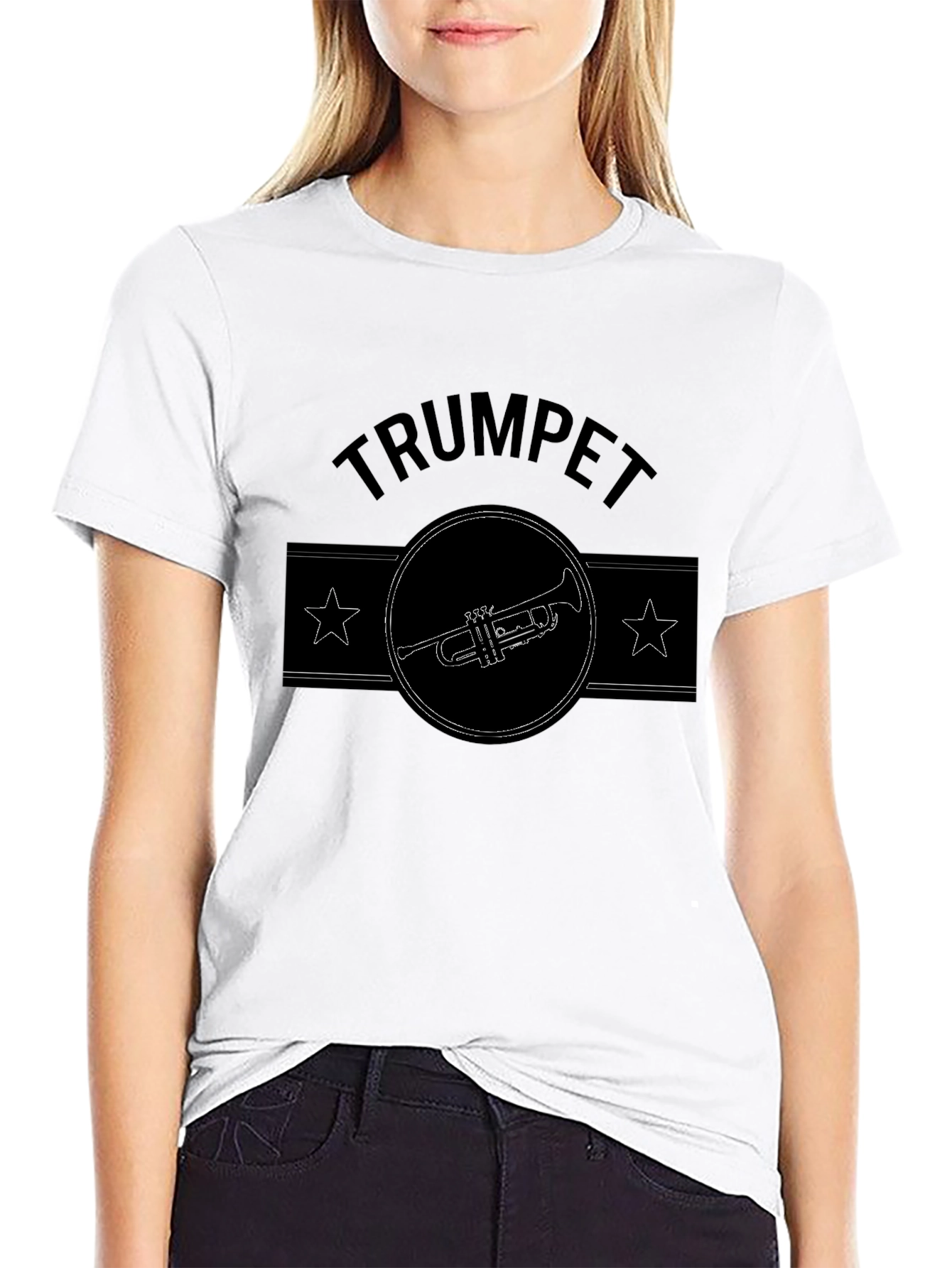 Trumpet Graphic Black T-Shirt