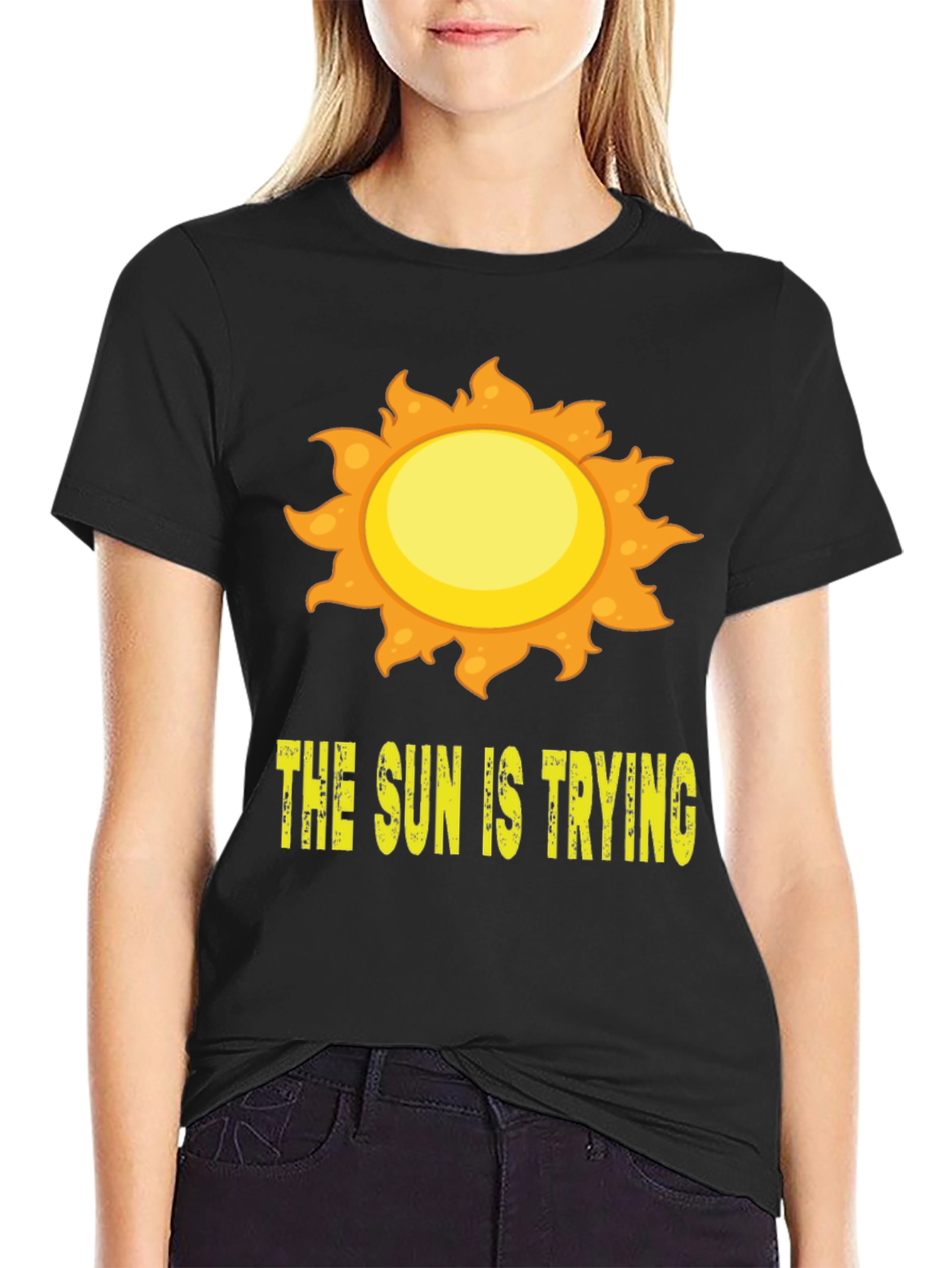 The Sun Is Trying Graphic Tee