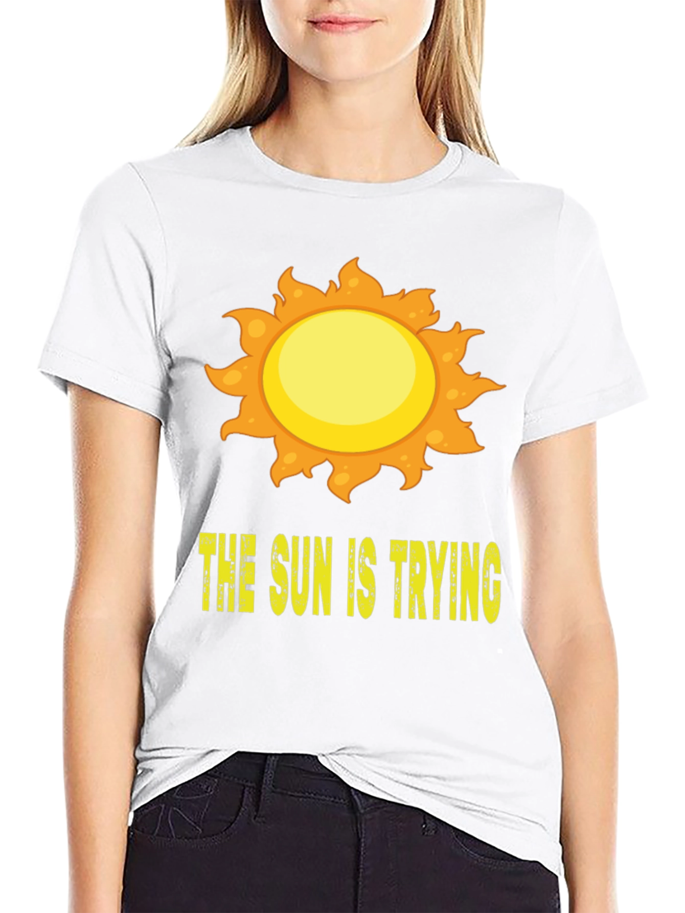 The Sun Is Trying Graphic Tee