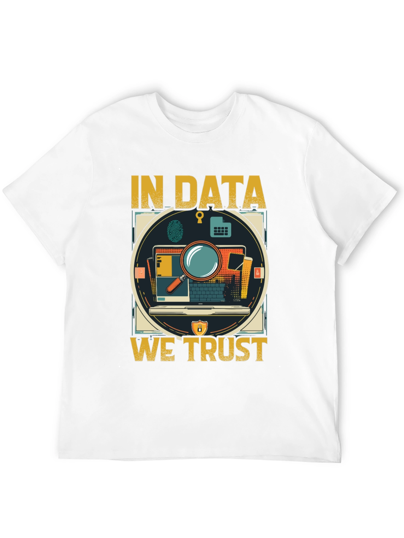 In Data We Trust Graphic Tee - Black