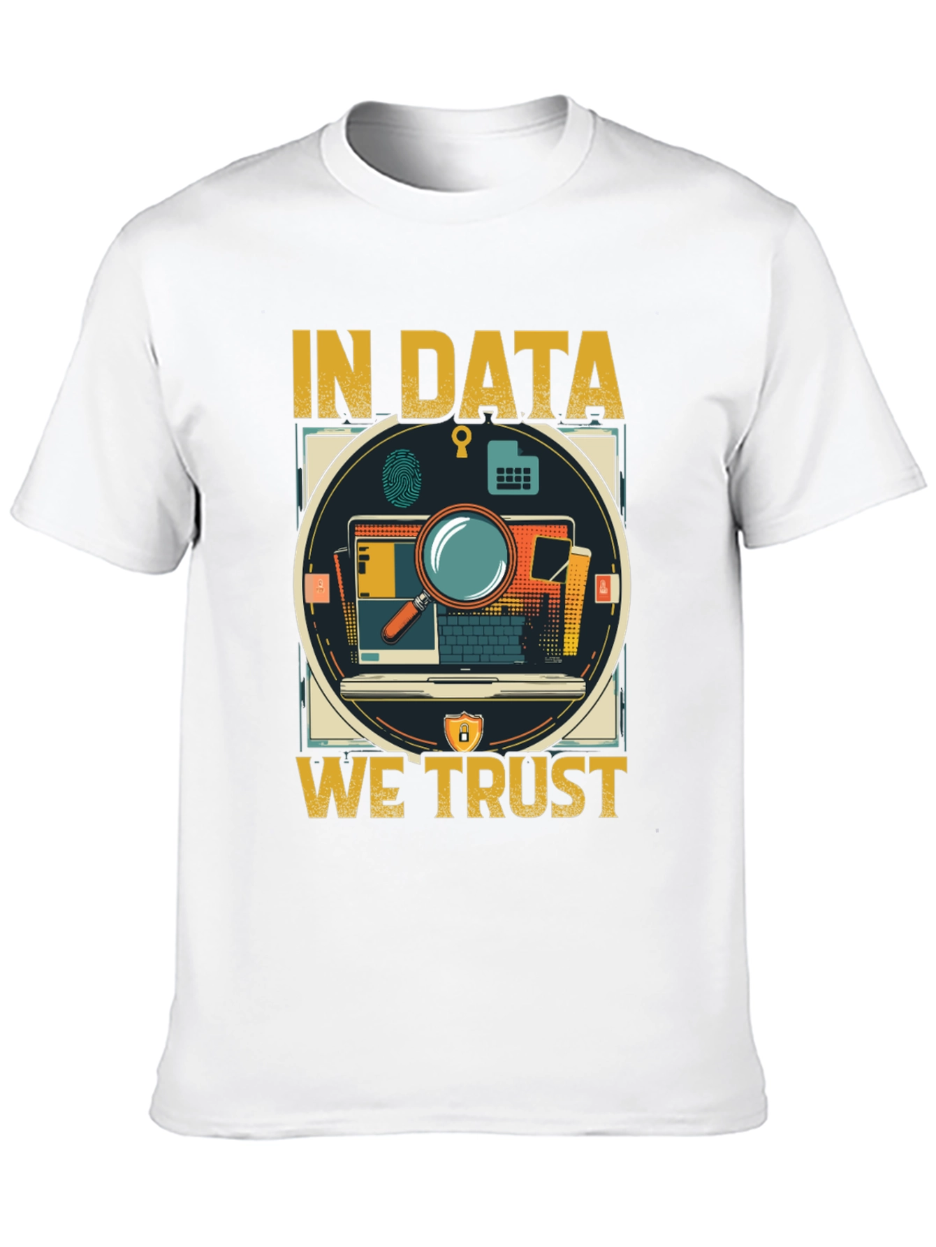 In Data We Trust Graphic Tee - Black