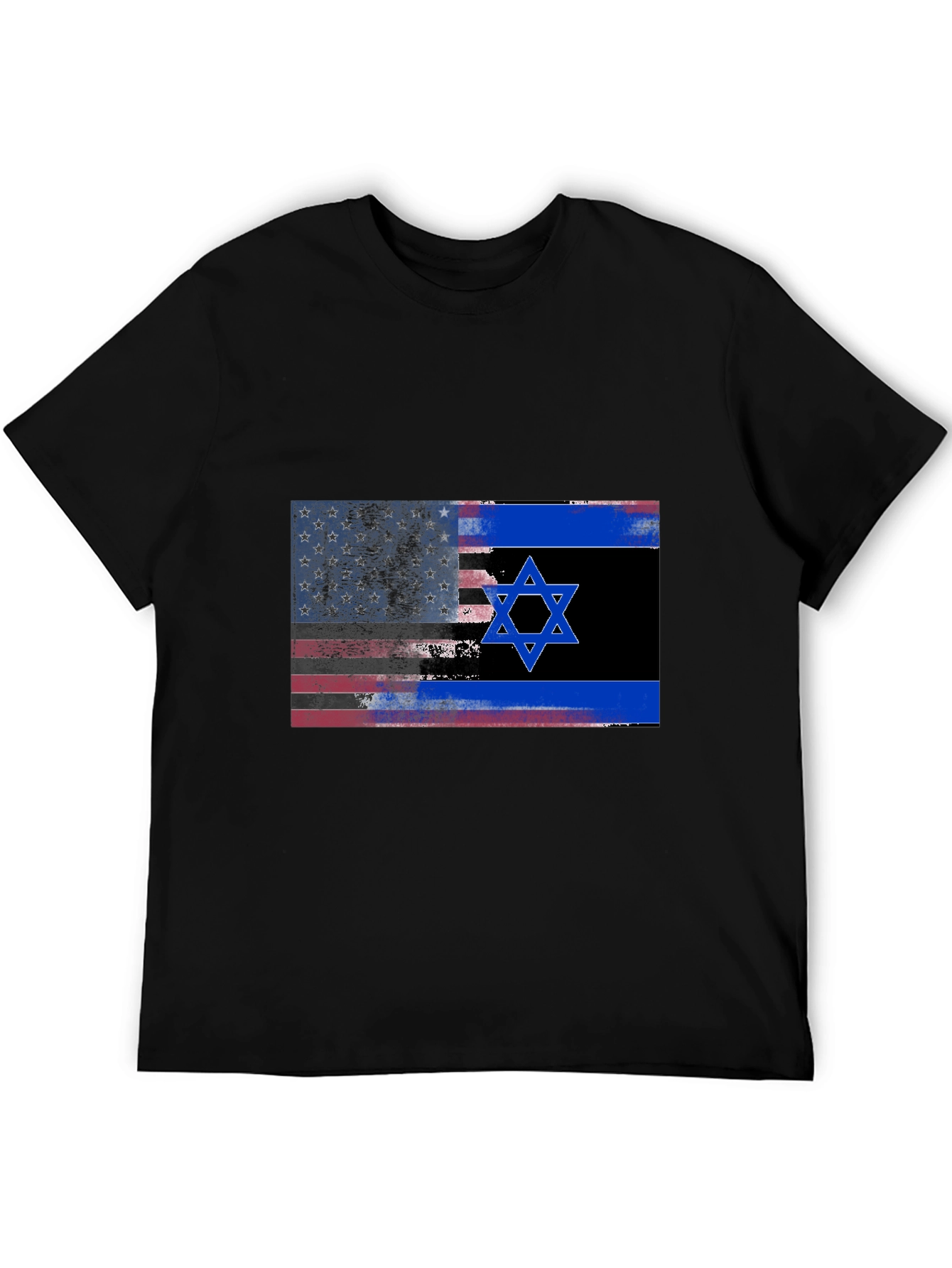 USA Israel Flag Graphic T-Shirt