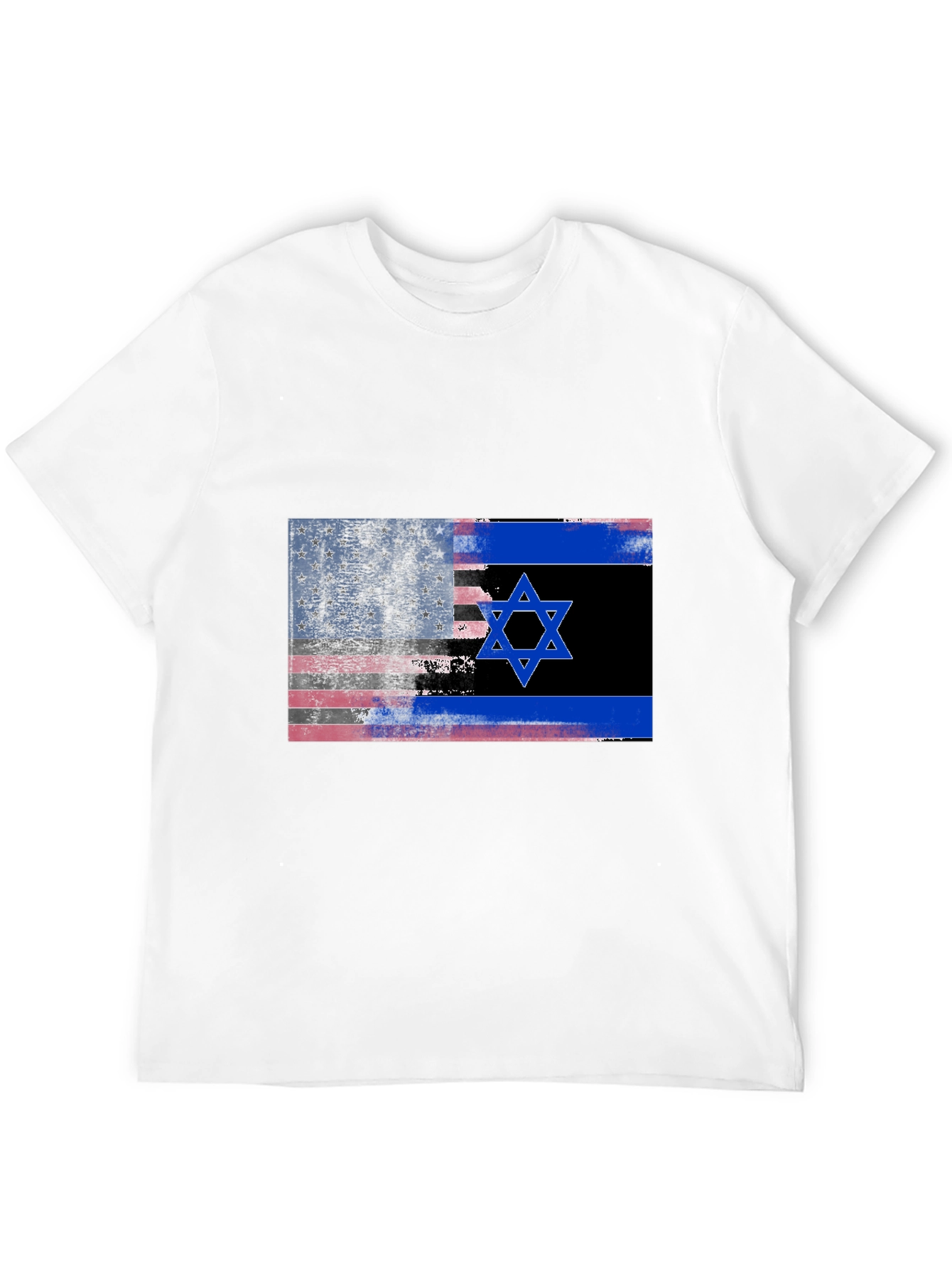 USA Israel Flag Graphic T-Shirt