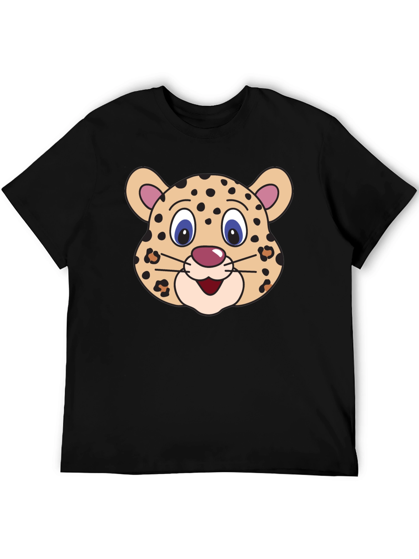 Cartoon Leopard Graphic Tee