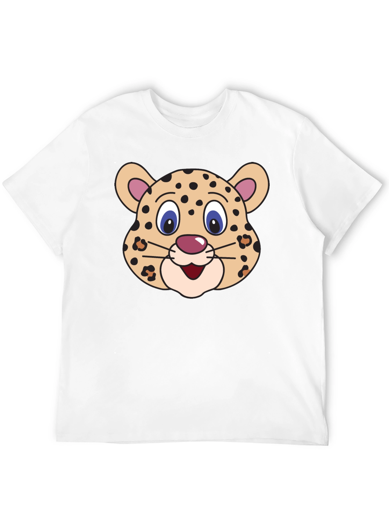 Cartoon Leopard Graphic Tee