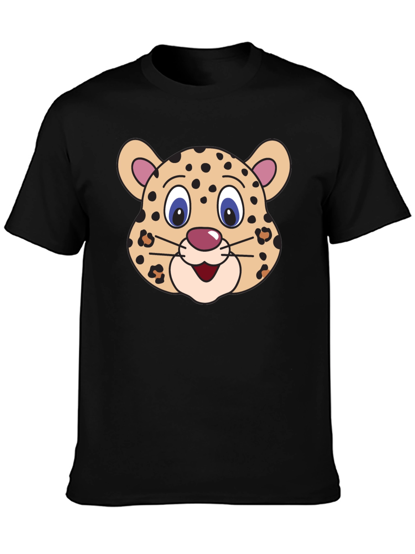 Cartoon Leopard Graphic Tee
