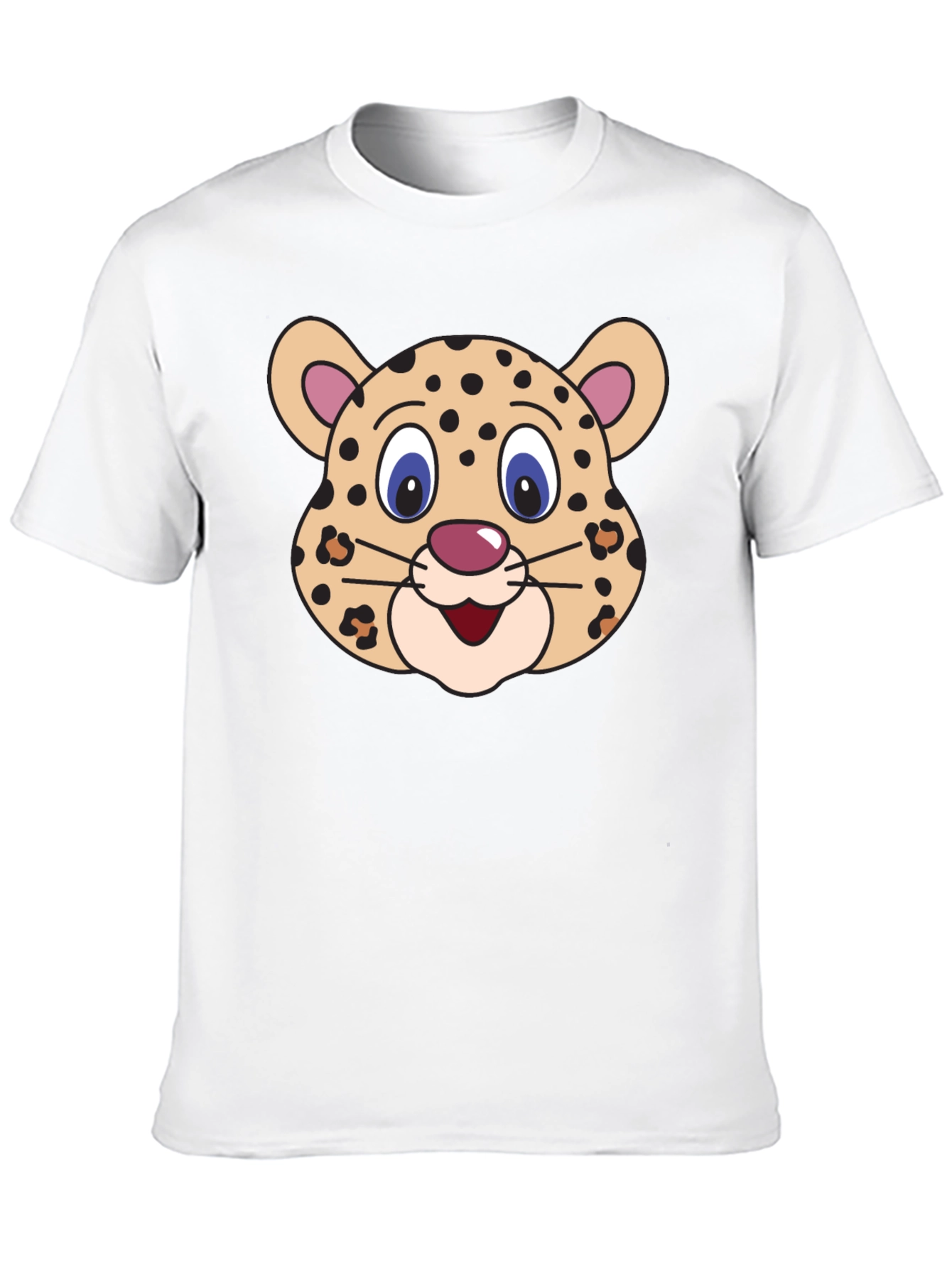 Cartoon Leopard Graphic Tee