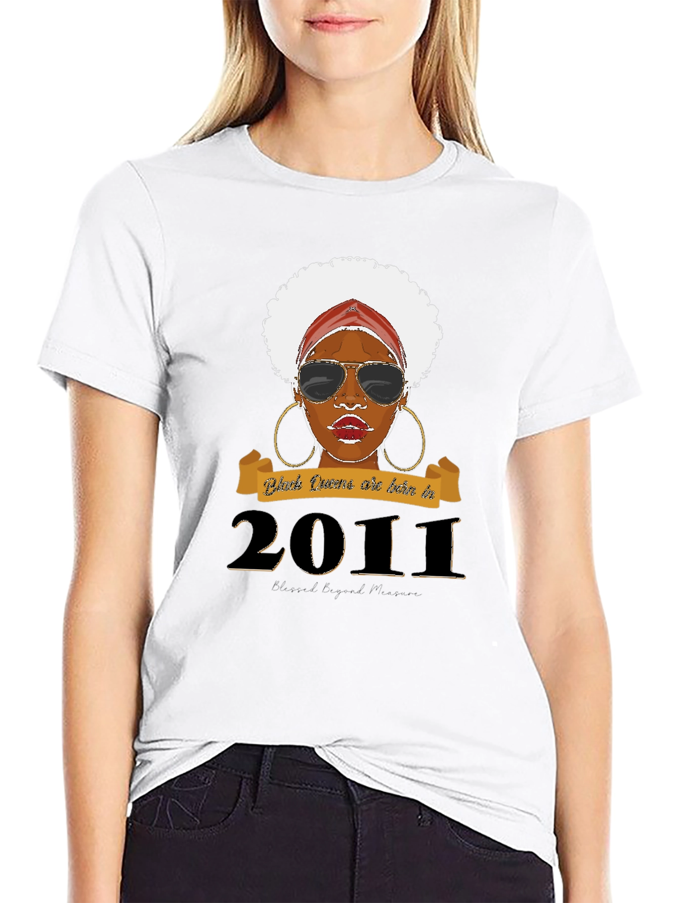 Black Queen Born in 2011 Graphic Tee