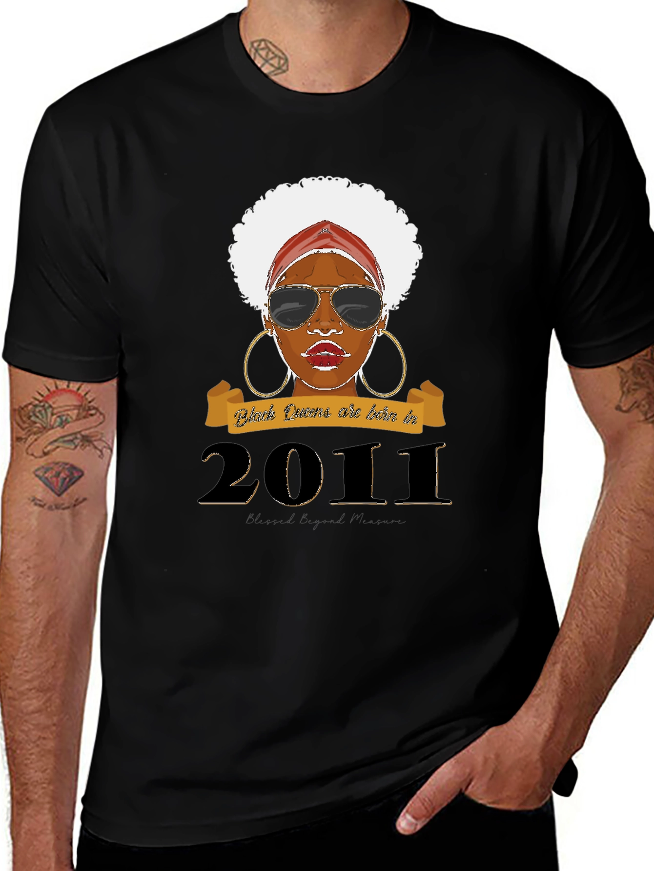 Black Queen Born in 2011 Graphic Tee