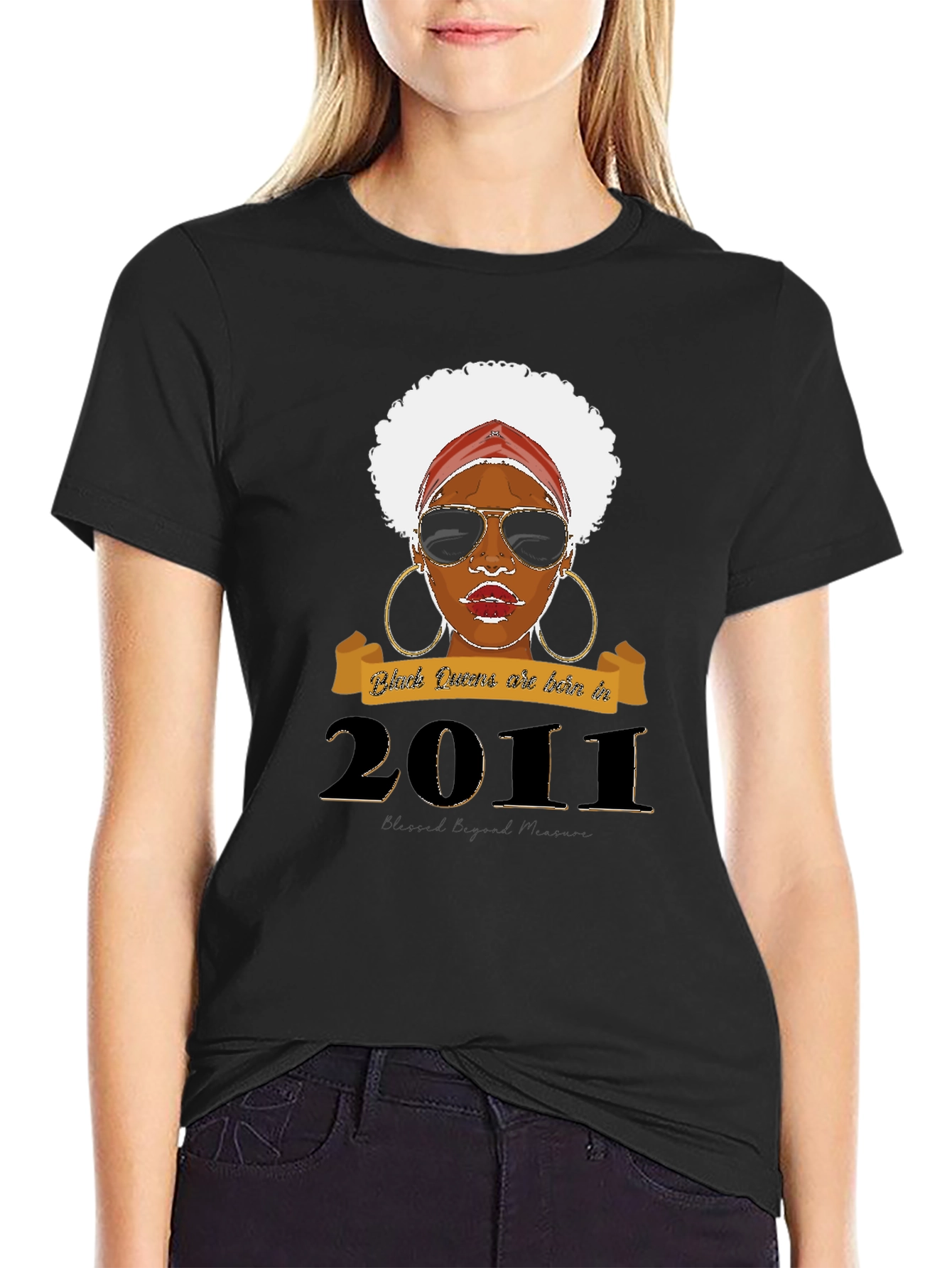 Black Queen Born in 2011 Graphic Tee
