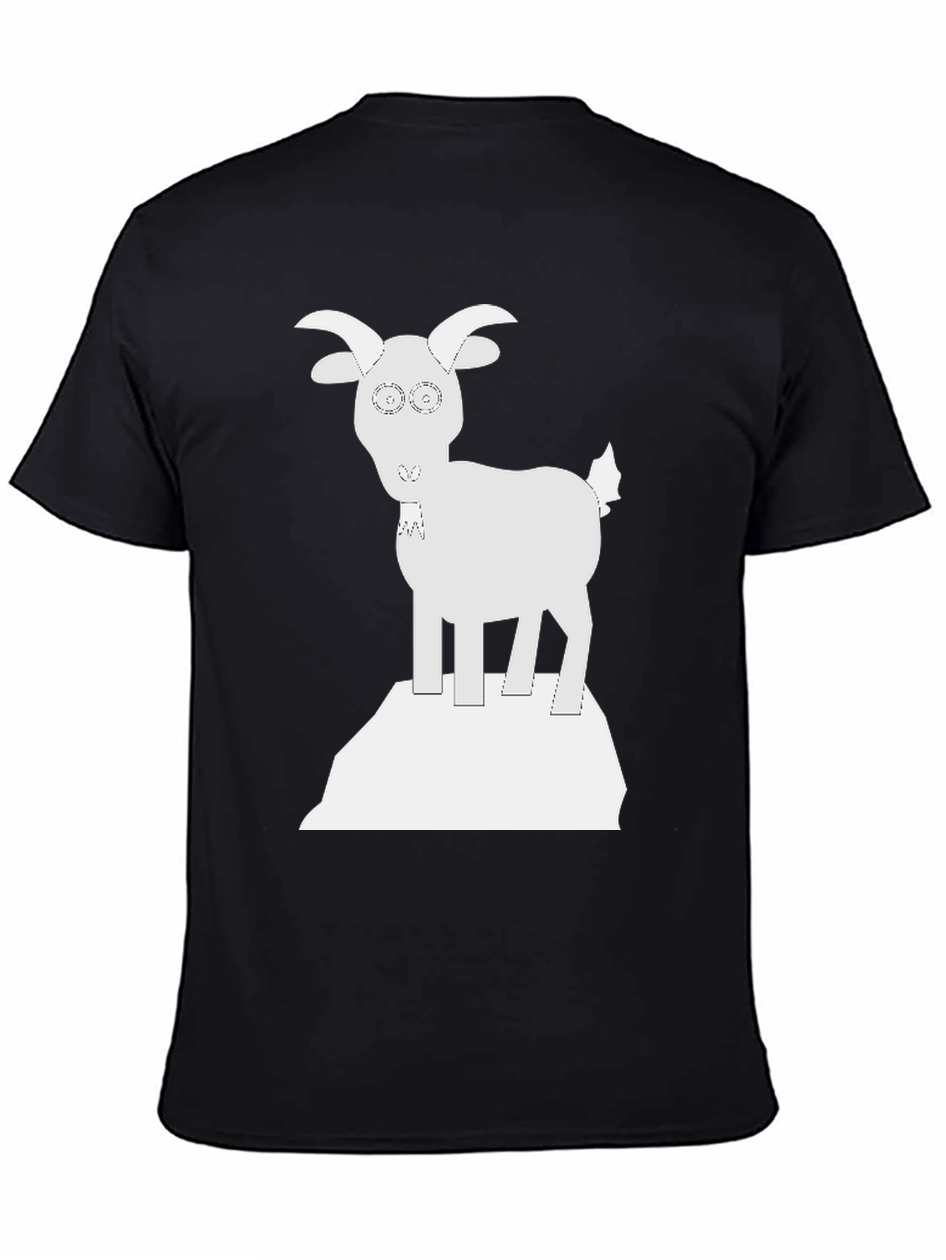 Goat on a Rock Graphic Tee - Black