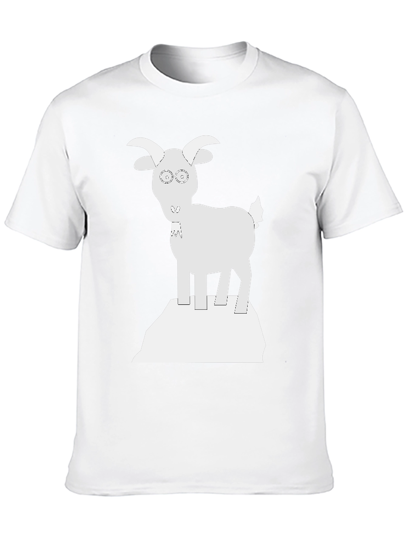 Goat on a Rock Graphic Tee - Black