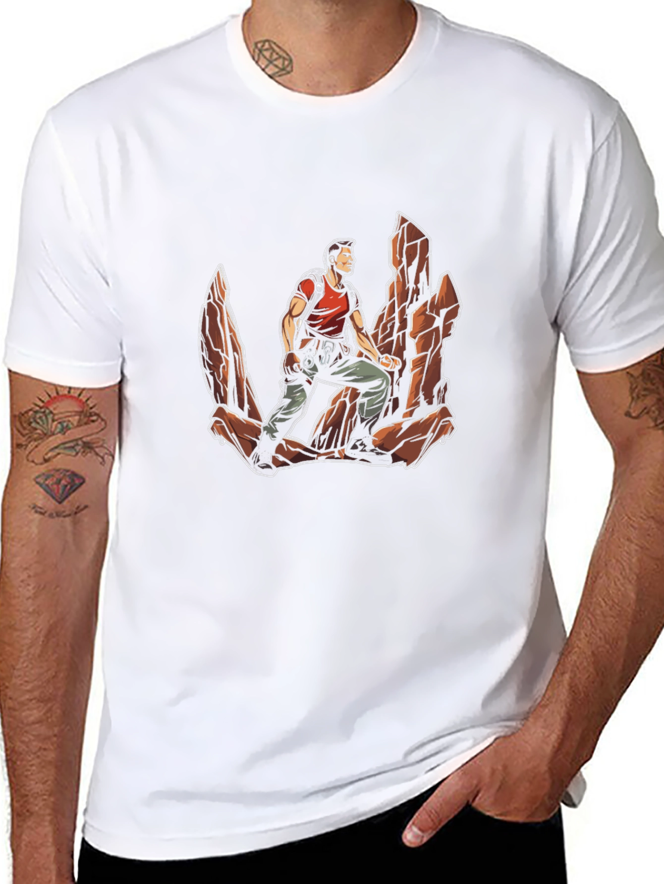 Rock Climber Graphic T-Shirt