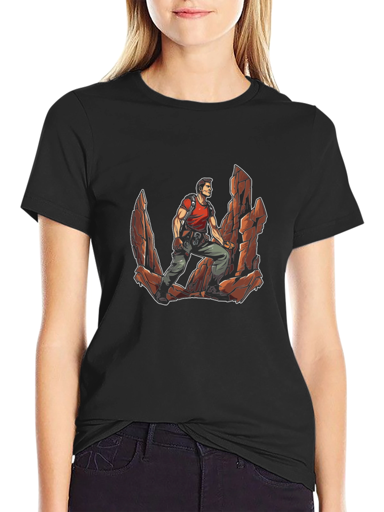 Rock Climber Graphic T-Shirt