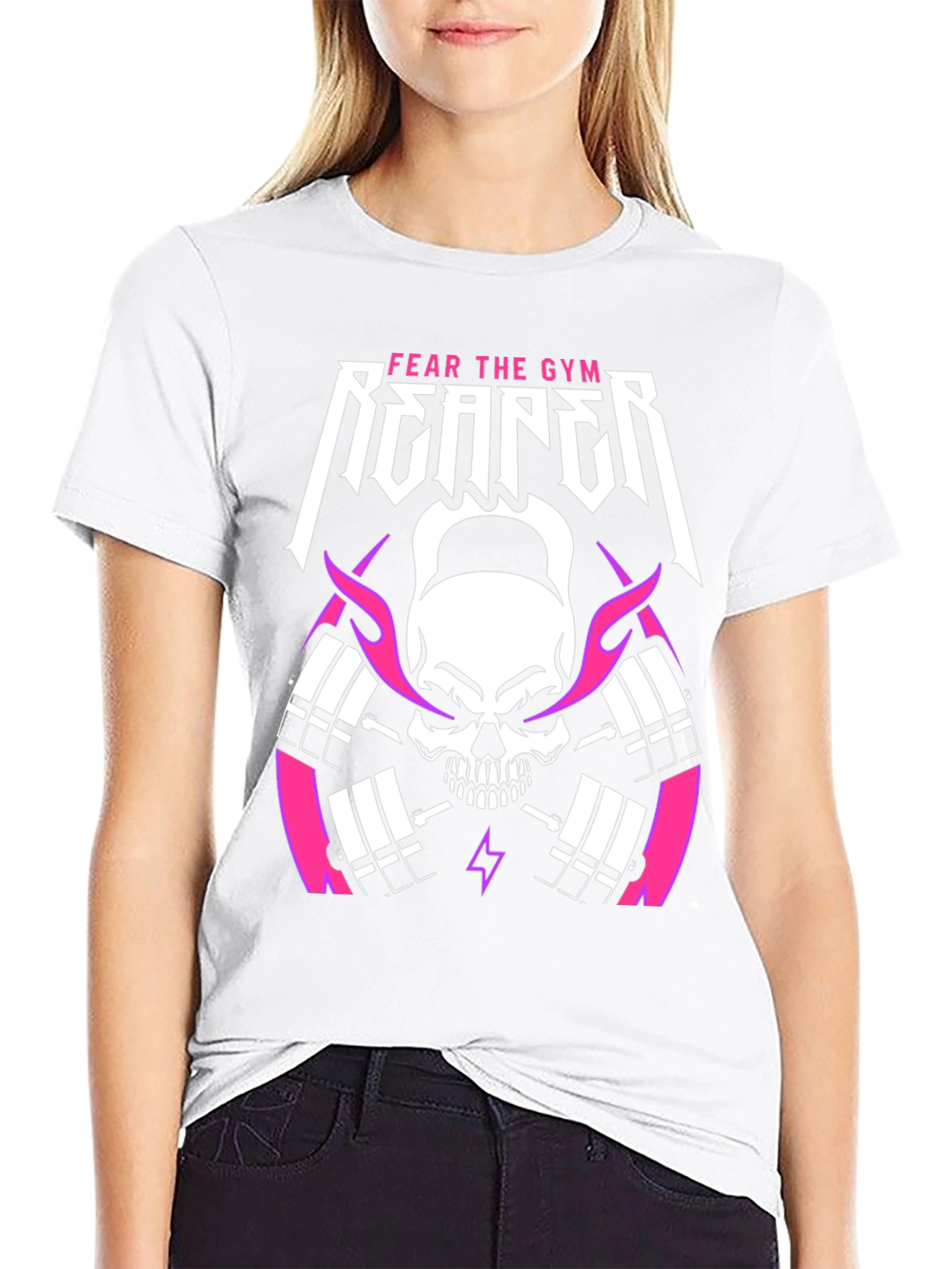 Fear the Gym Reaper T-Shirt - Fitness Graphic Tee