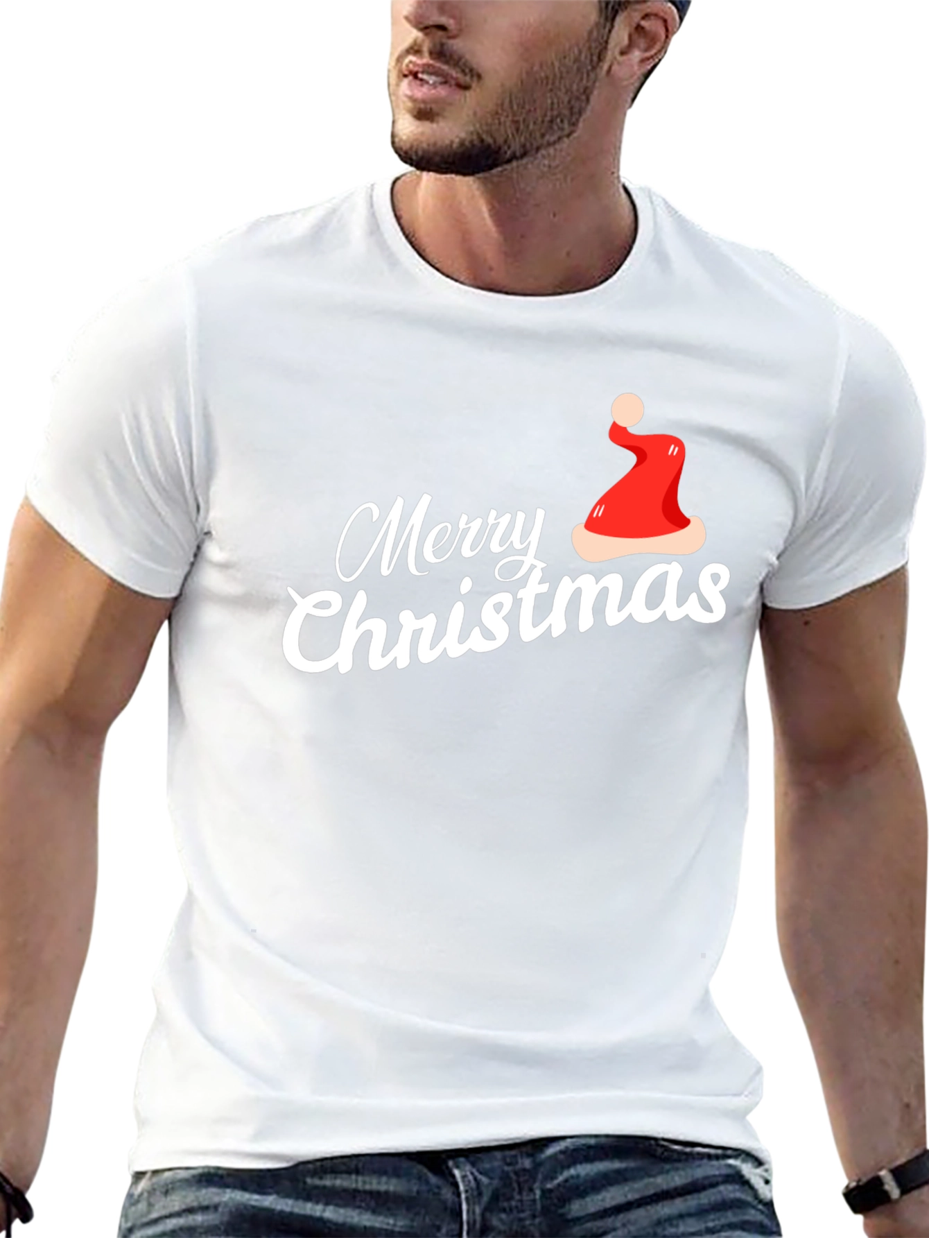 Merry Christmas Graphic Tee Holiday T-Shirt