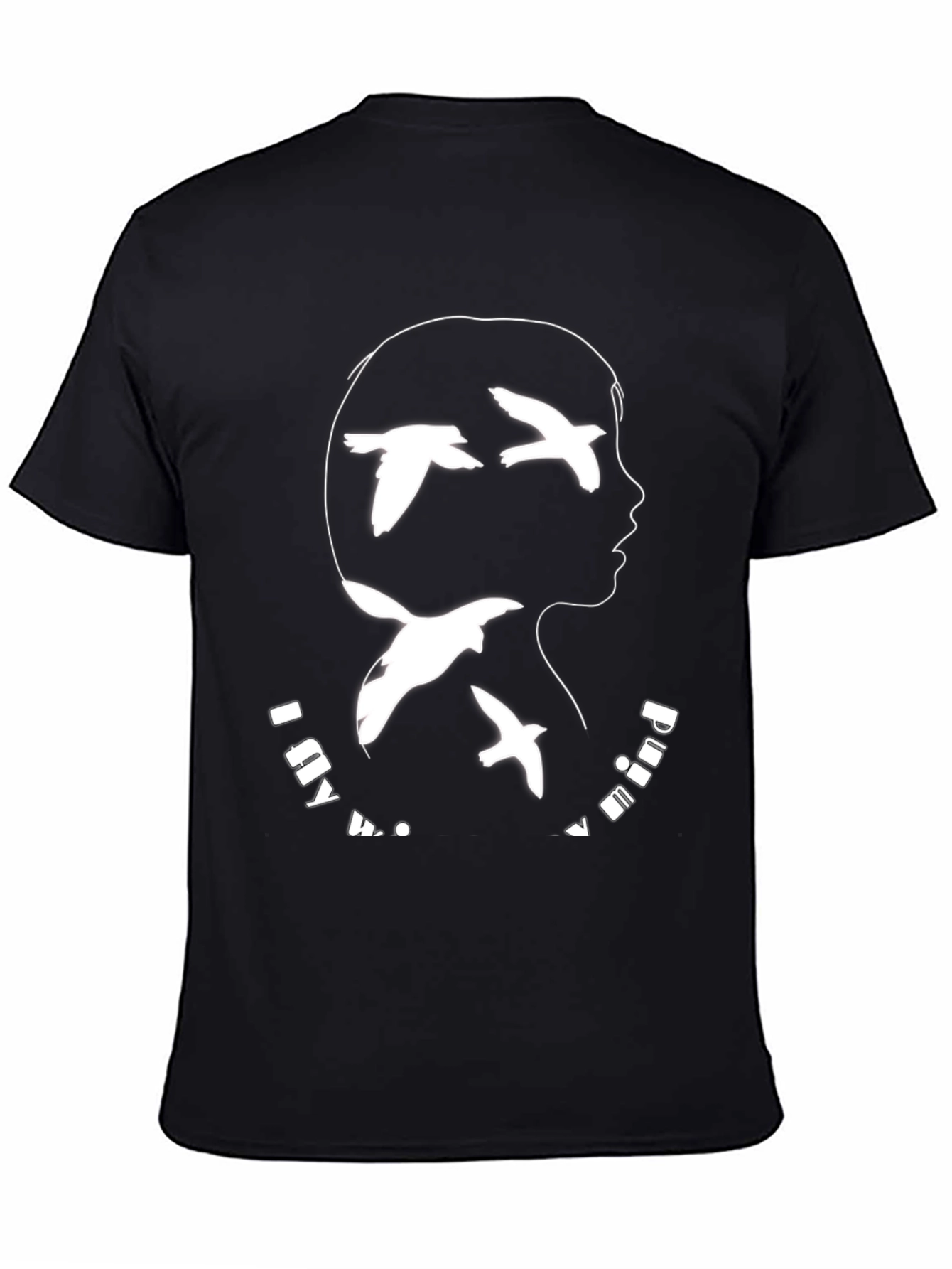 Mind Birds Graphic Tee - Unisex Black T-Shirt