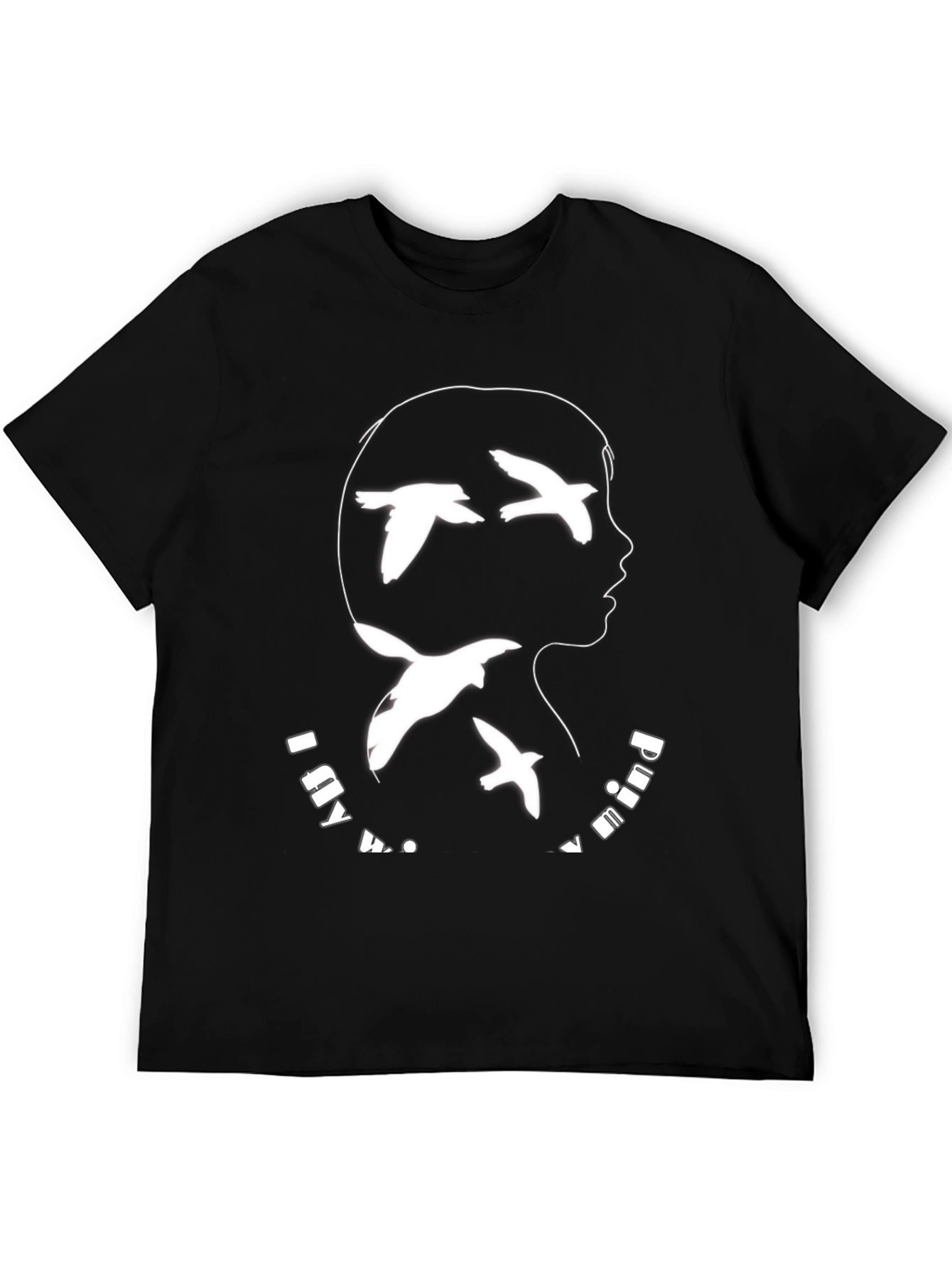 Mind Birds Graphic Tee - Unisex Black T-Shirt