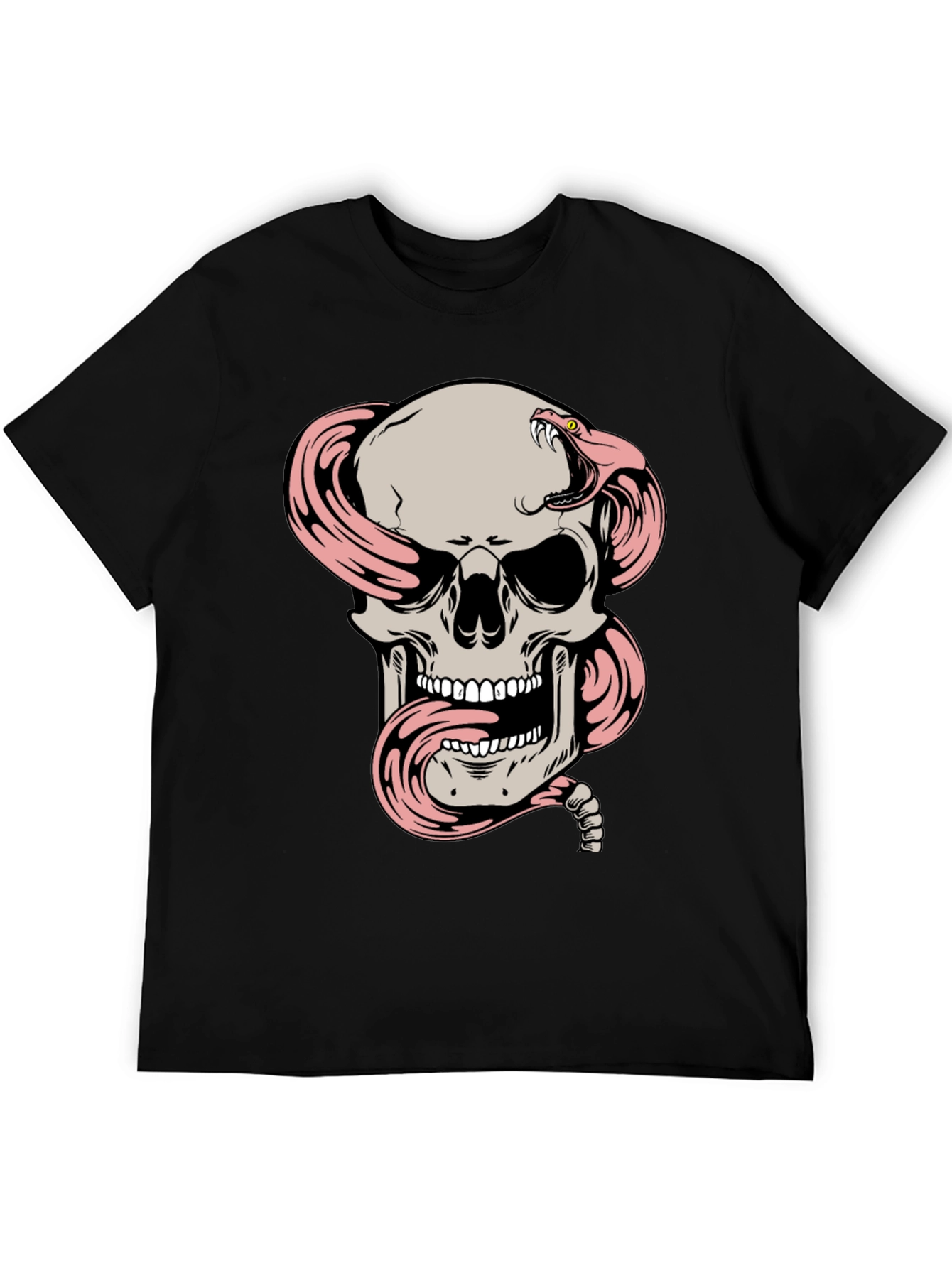 Skull and Snake Graphic T-Shirt